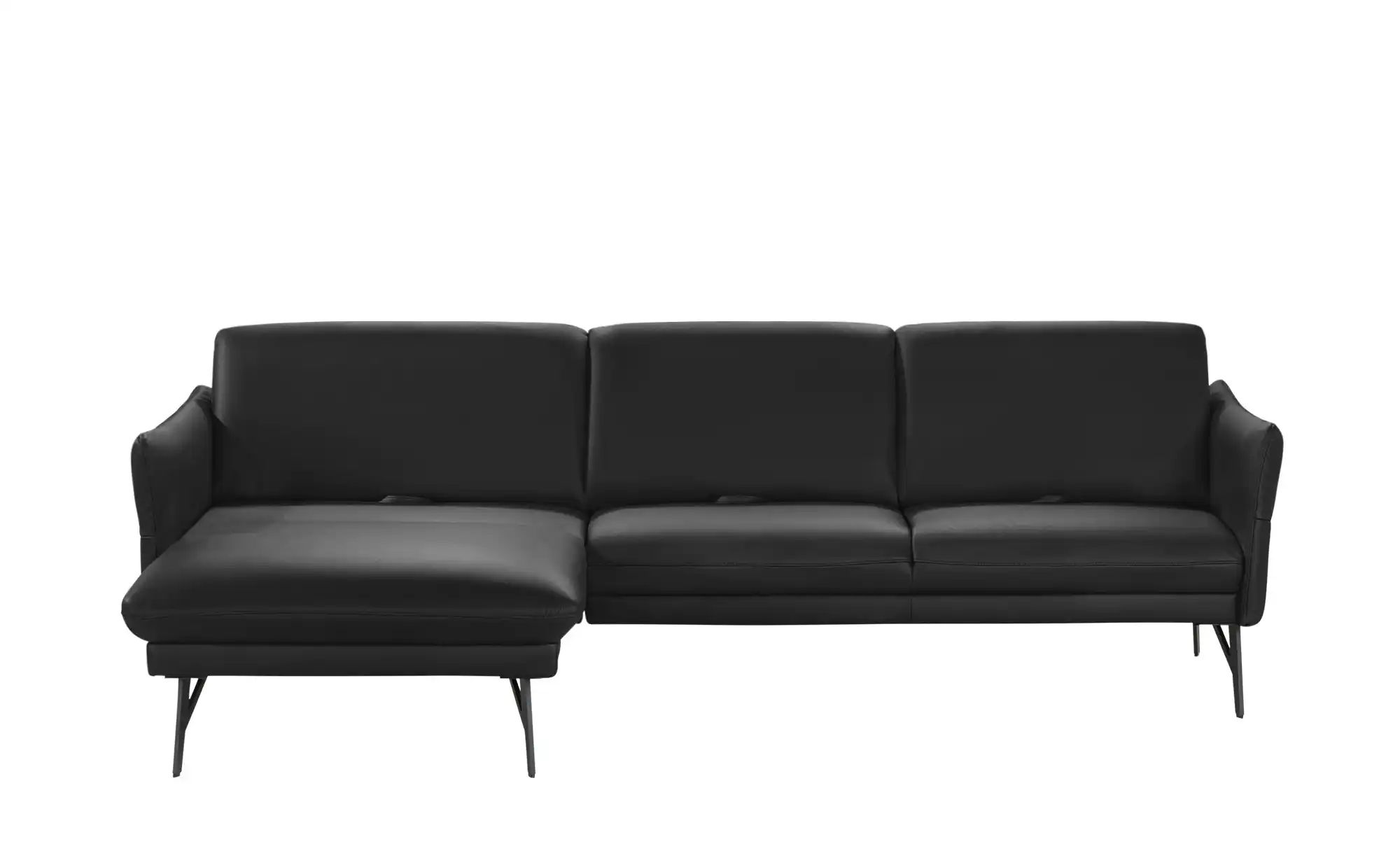 himolla Ecksofa Leder  1928 ¦ schwarz ¦ Maße (cm): B: 280 H: 83 T: 175 Pols günstig online kaufen