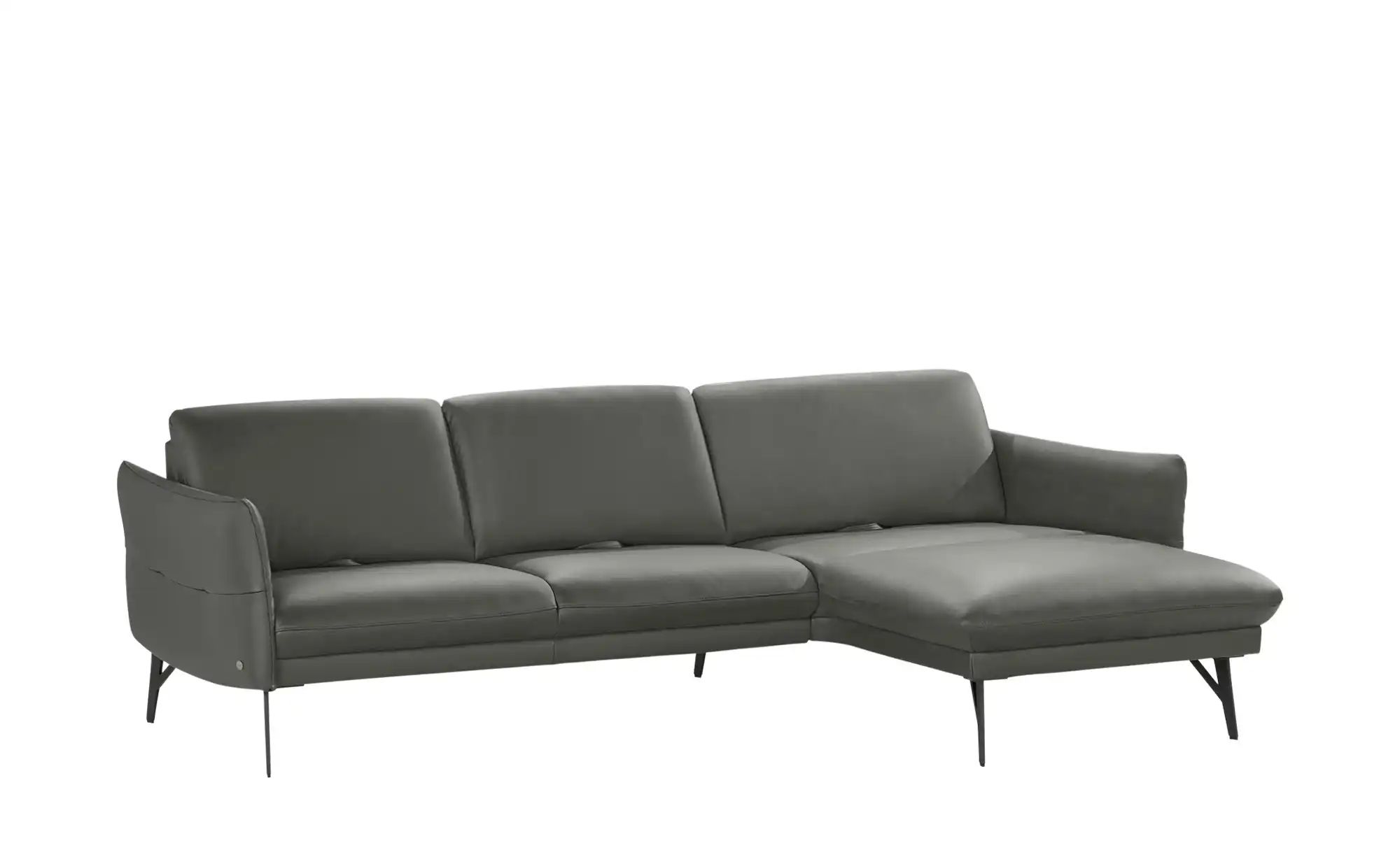 himolla Ecksofa Leder  1928 ¦ grau ¦ Maße (cm): B: 280 H: 83 T: 175 Polster günstig online kaufen