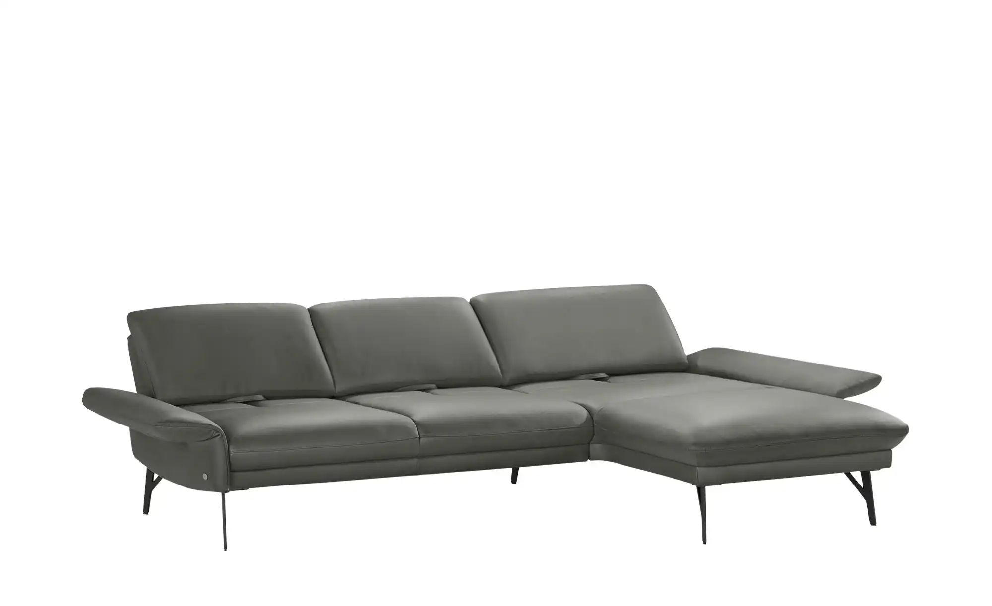 himolla Ecksofa Leder  1928 ¦ grau ¦ Maße (cm): B: 280 H: 83 T: 175.0 Polst günstig online kaufen