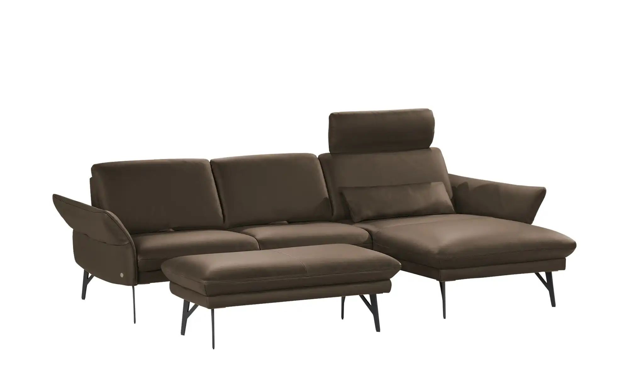Thumbnail - himolla Ecksofa Leder  1928 ¦ braun ¦ Maße (cm): B: 280 H: 83 T: 175.0 Polstermöbel > Sofas > Ecksofas - Höffner