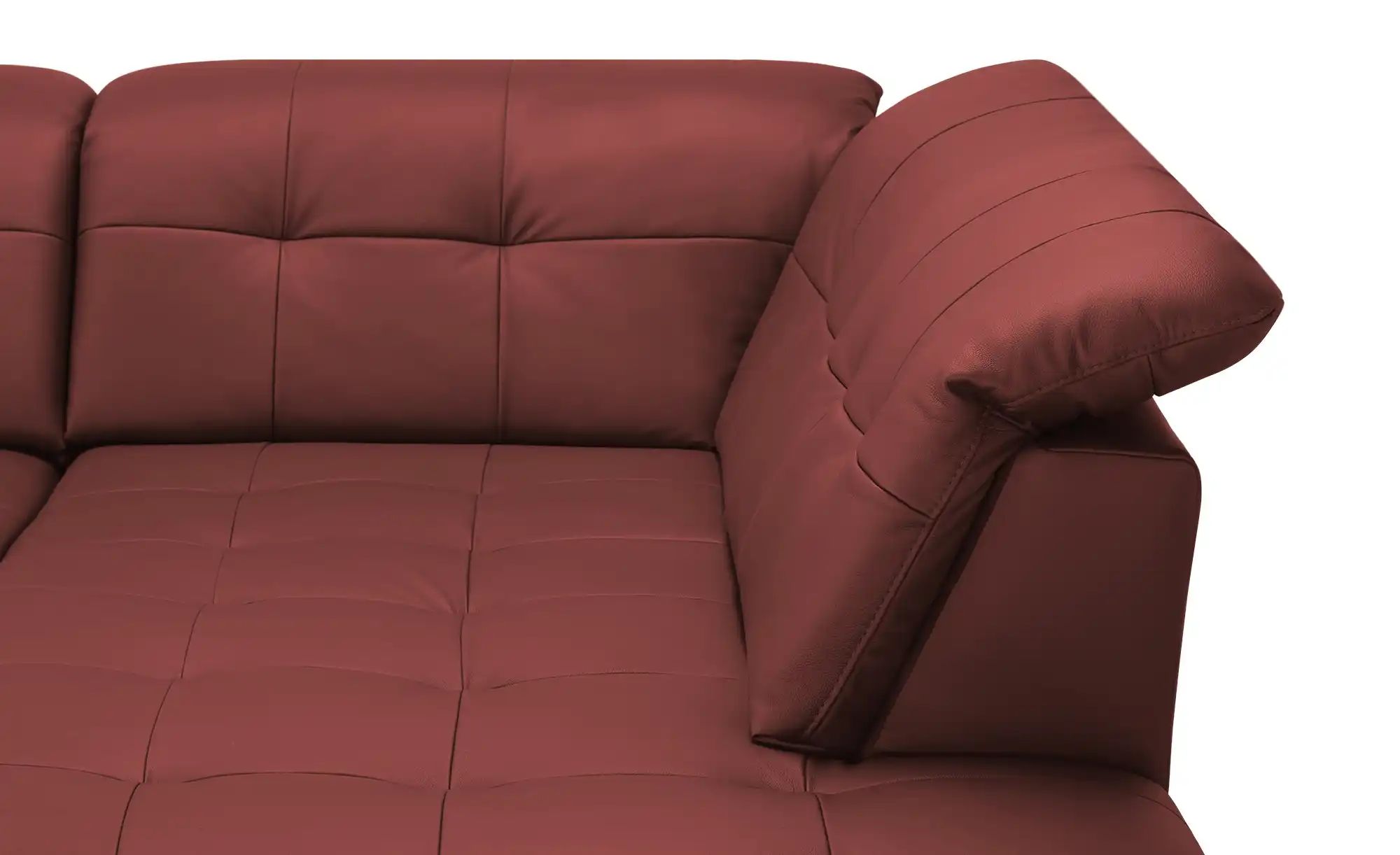 Thumbnail - Lounge Collection Wohnlandschaft Leder  Jona ¦ rot ¦ Maße (cm): B: 368 H: 100 T: 194.0 Polstermöbel > Sofas > Wohnlandsc...