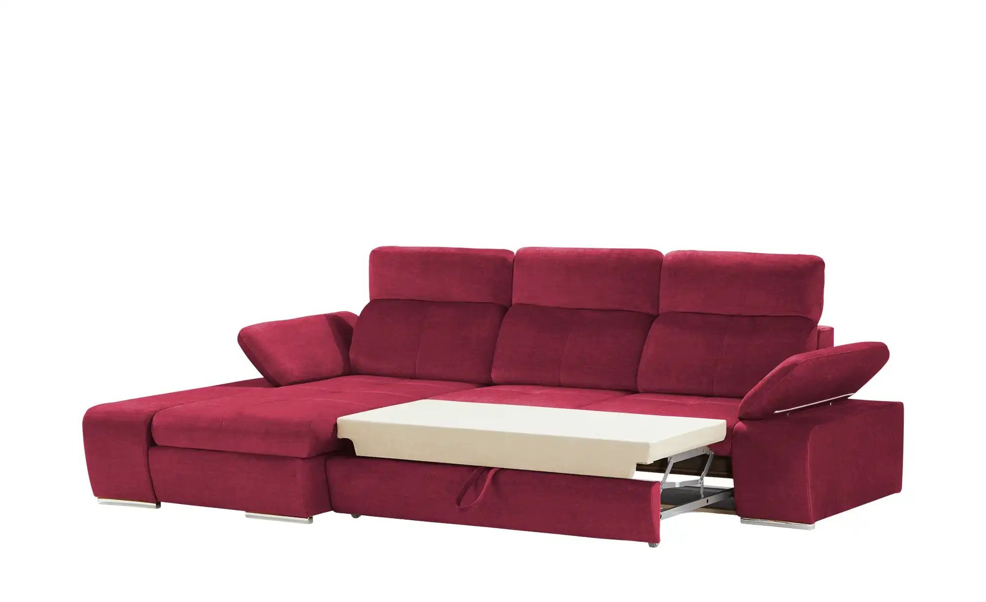 Thumbnail - switch Ecksofa aus Mikrofaser Avilla ¦ rot ¦ Maße (cm): B: 285 H: 86 T: 187.0 Polstermöbel > Sofas > Ecksofas - Höffner