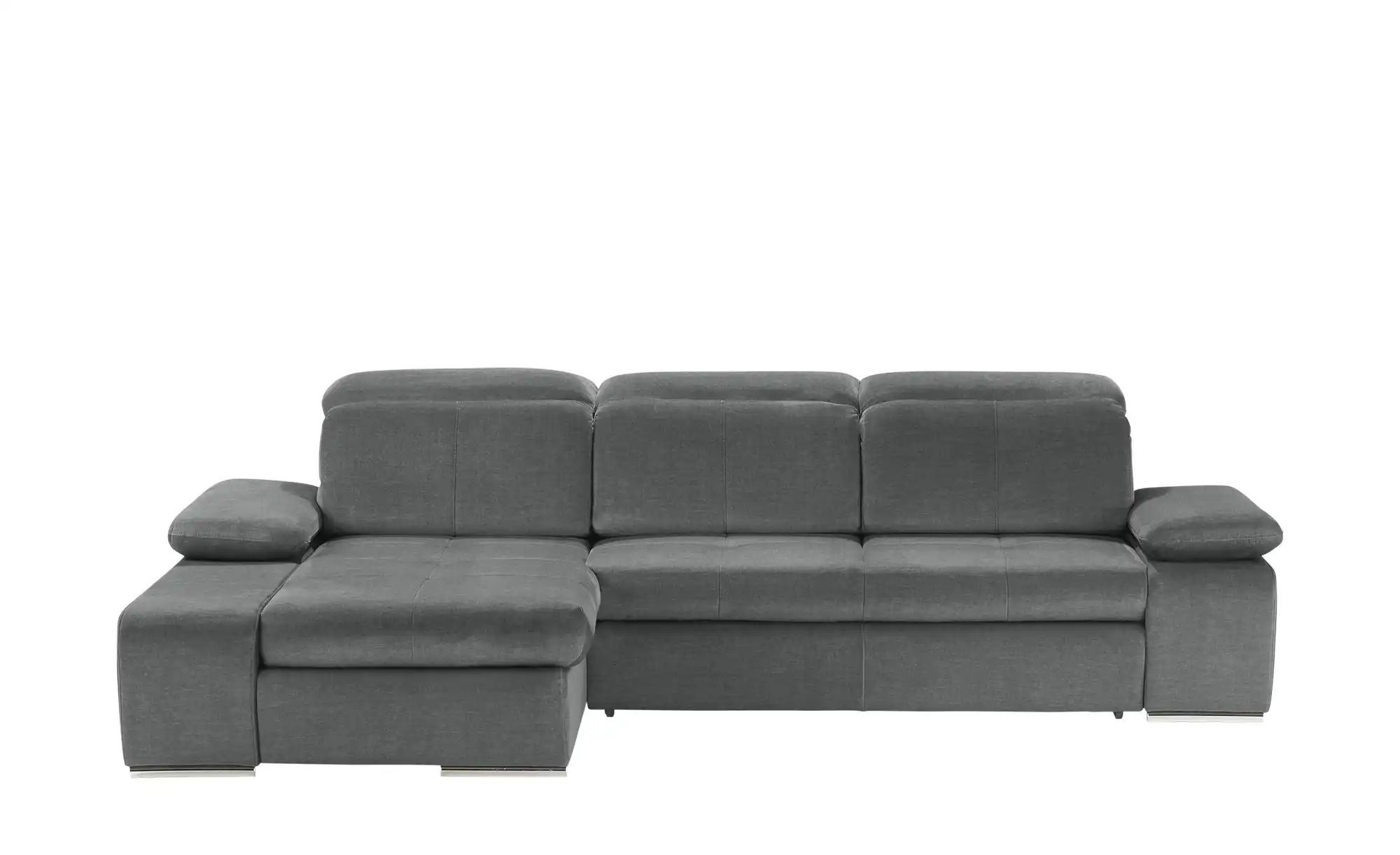 switch Ecksofa aus Mikrofaser Avilla ¦ grau ¦ Maße (cm): B: 285 H: 86 T: 18 günstig online kaufen