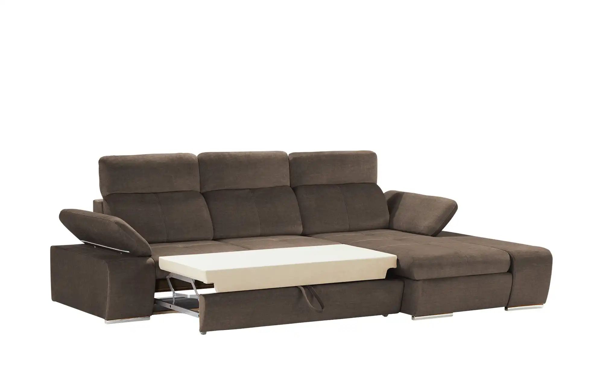 Thumbnail - switch Ecksofa aus Mikrofaser Avilla ¦ braun ¦ Maße (cm): B: 285 H: 86 T: 187.0 Polstermöbel > Sofas > Ecksofas - Höffne...