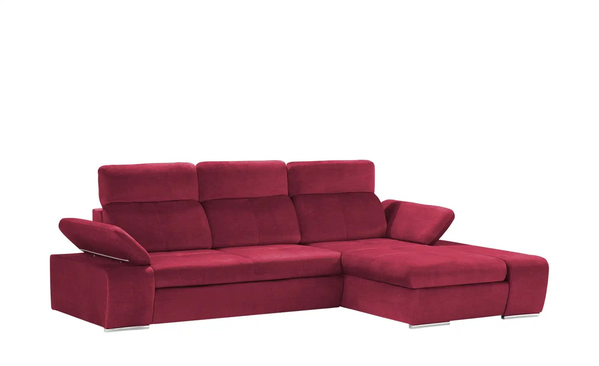 switch Ecksofa aus Mikrofaser Avilla ¦ rot ¦ Maße (cm): B: 285 H: 86 T: 187 günstig online kaufen