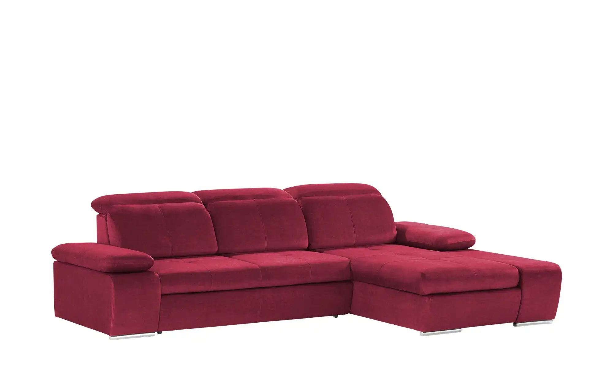 Thumbnail - switch Ecksofa aus Mikrofaser Avilla ¦ rot ¦ Maße (cm): B: 285 H: 86 T: 187.0 Polstermöbel > Sofas > Ecksofas - Höffner