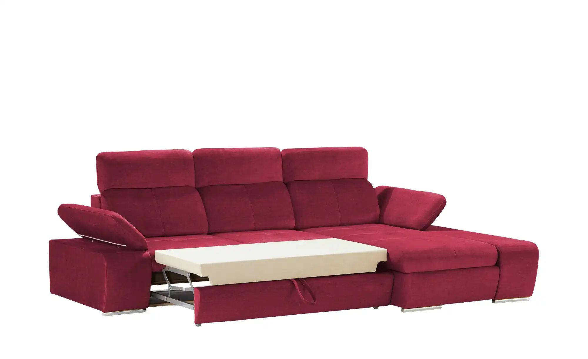 Thumbnail - switch Ecksofa aus Mikrofaser Avilla ¦ rot ¦ Maße (cm): B: 285 H: 86 T: 187.0 Polstermöbel > Sofas > Ecksofas - Höffner