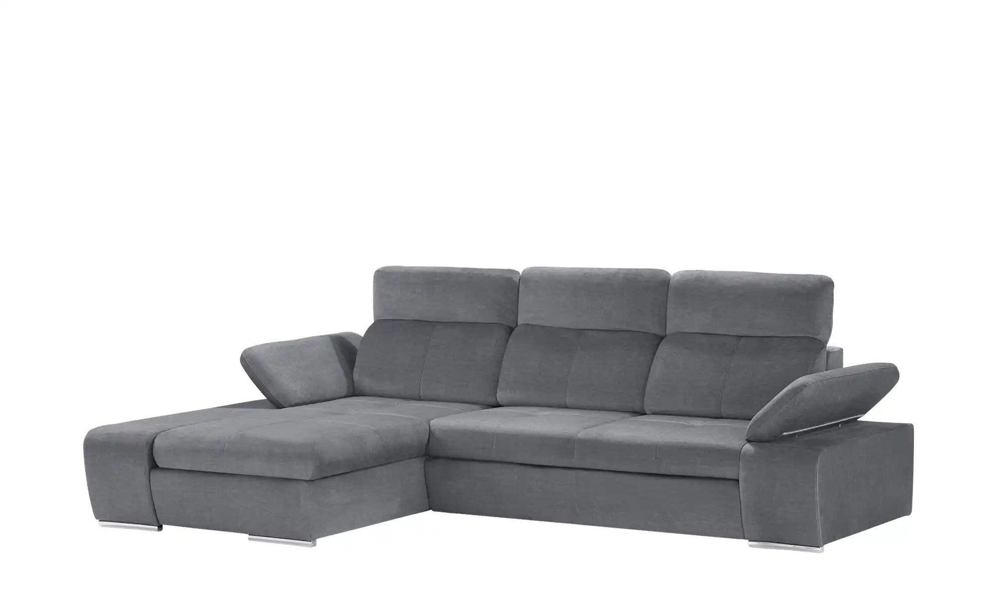 switch Ecksofa aus Mikrofaser Avilla ¦ grau ¦ Maße (cm): B: 285 H: 86 T: 18 günstig online kaufen