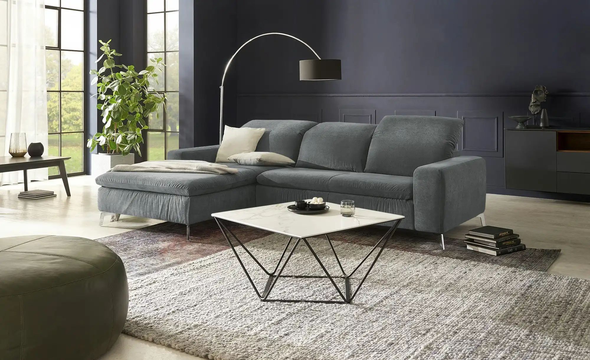 Max Schelling Ecksofa  Habitus ¦ grau ¦ Maße (cm): B: 270 H: 77 T: 191 Pols günstig online kaufen