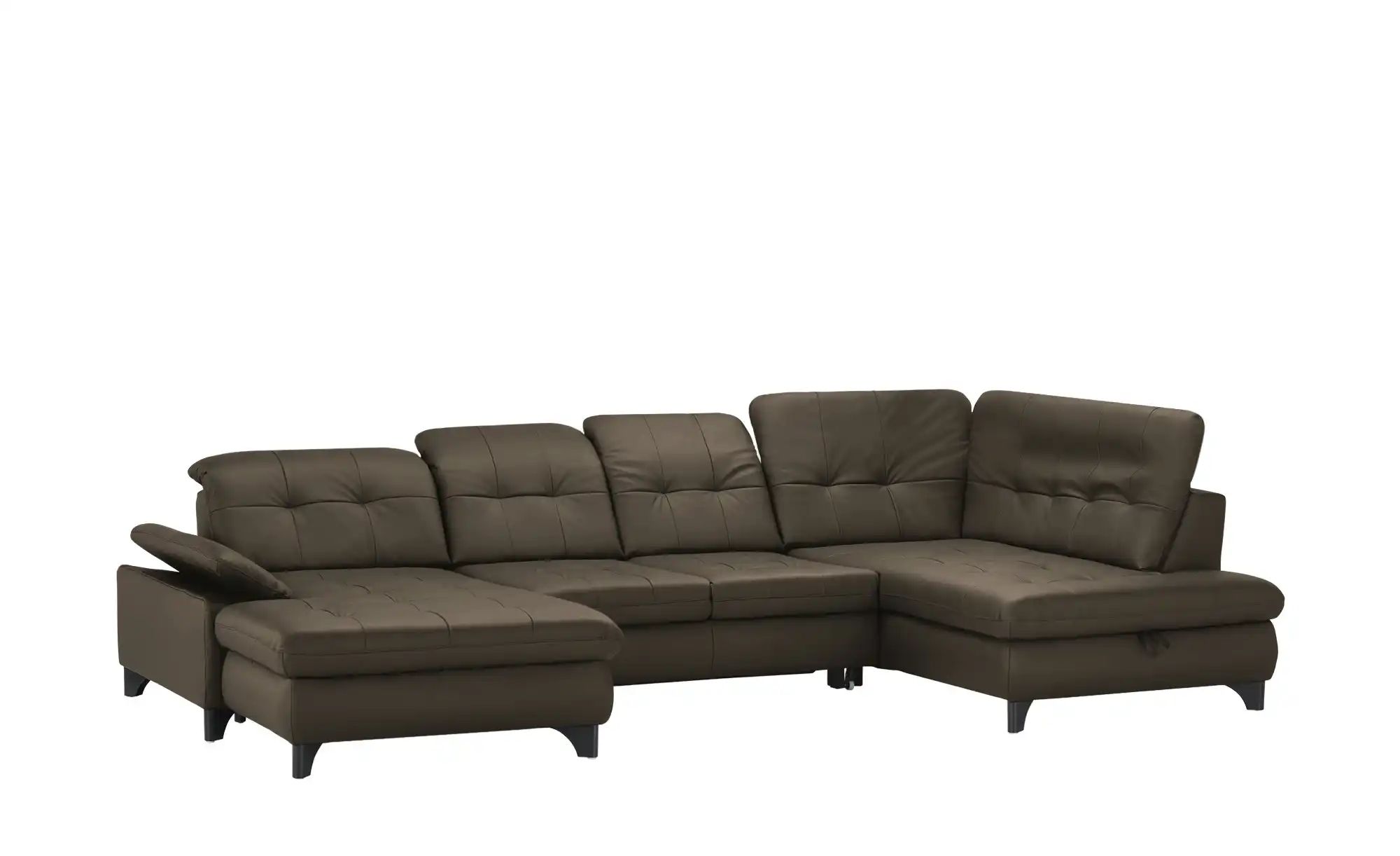 Thumbnail - Lounge Collection Wohnlandschaft Leder Jona ¦ braun ¦ Maße (cm): B: 368 H: 100 T: 194.0 Polstermöbel > Sofas > Schlafso...