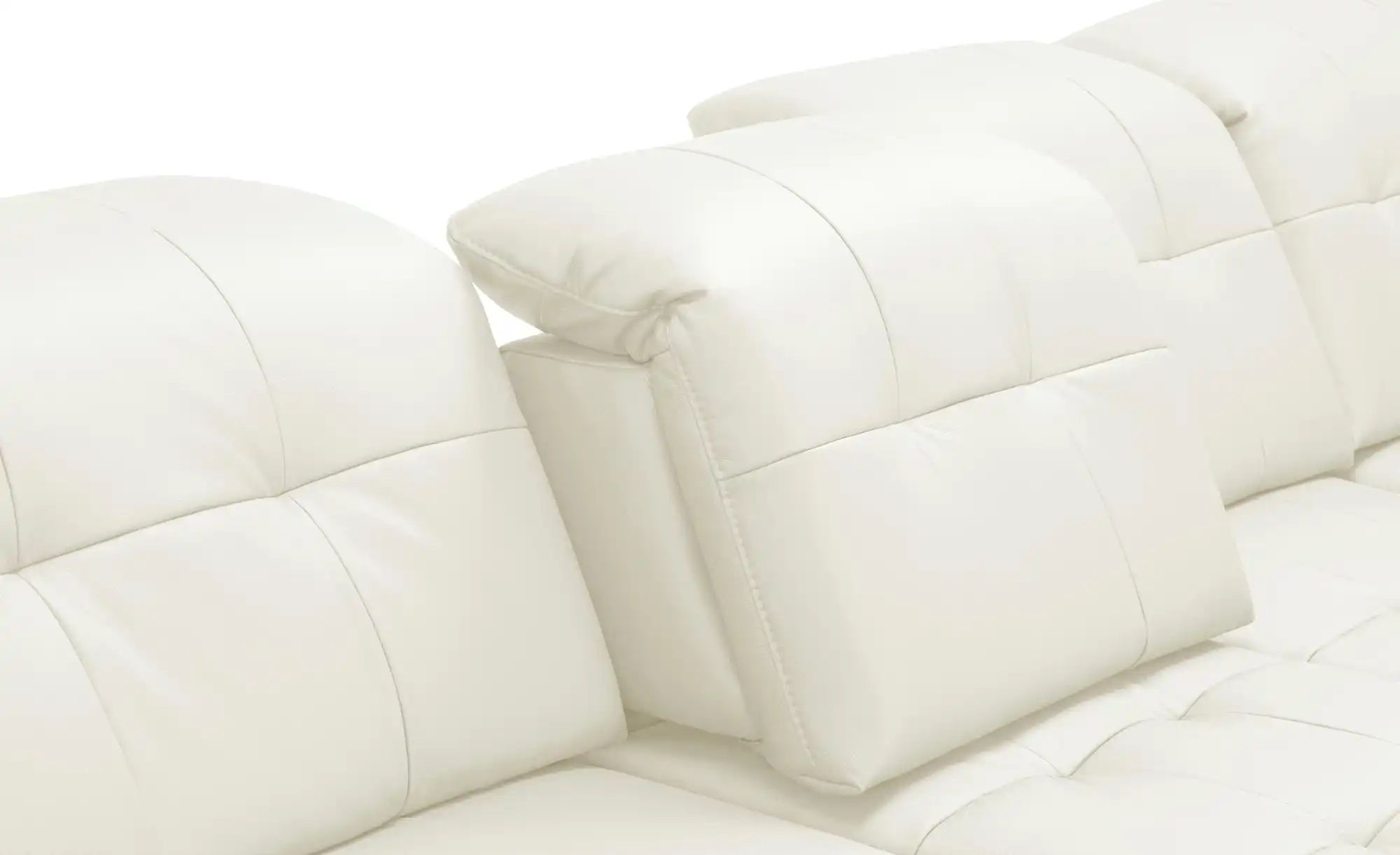 Thumbnail - Lounge Collection Wohnlandschaft Leder Jona ¦ weiß ¦ Maße (cm): B: 368 H: 100 T: 194.0 Polstermöbel > Sofas > Schlafsof...
