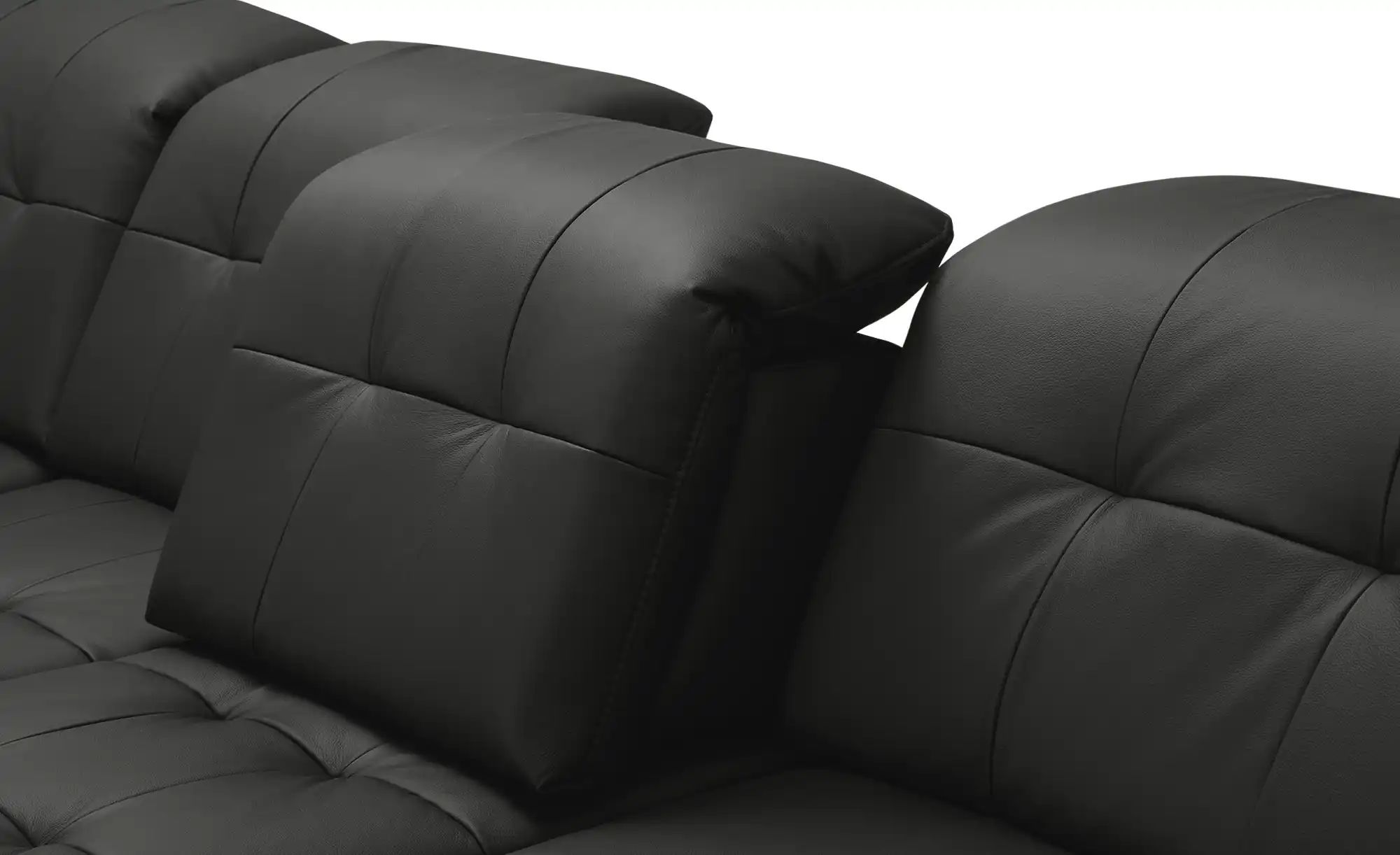 Thumbnail - Lounge Collection Wohnlandschaft Leder Jona ¦ schwarz ¦ Maße (cm): B: 368 H: 100 T: 194.0 Polstermöbel > Sofas > Schlaf...