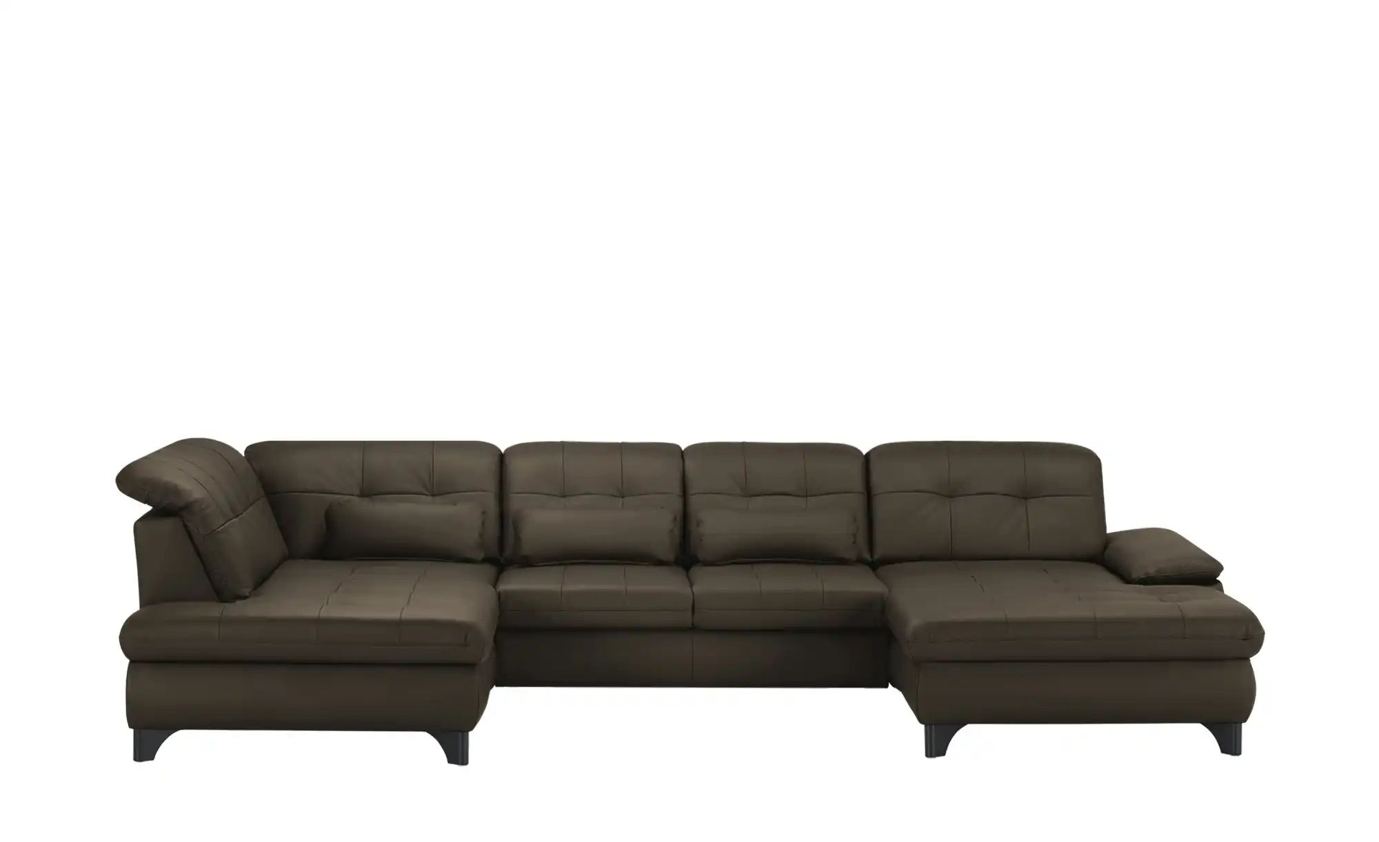 Thumbnail - Lounge Collection Wohnlandschaft Leder  Jona ¦ braun ¦ Maße (cm): B: 368 H: 100 T: 194.0 Polstermöbel > Sofas > Wohnland...