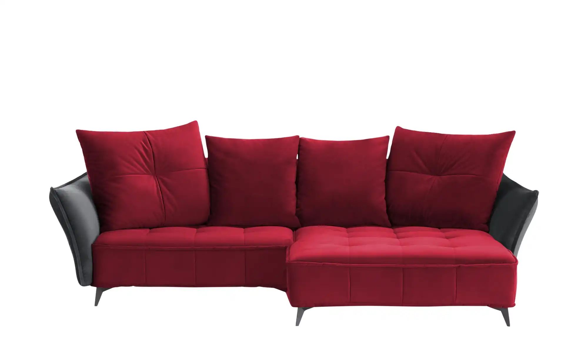 Ecksofa  Crease ¦ rot ¦ Maße (cm): B: 290 H: 80 T: 175 Polstermöbel > Sofas günstig online kaufen