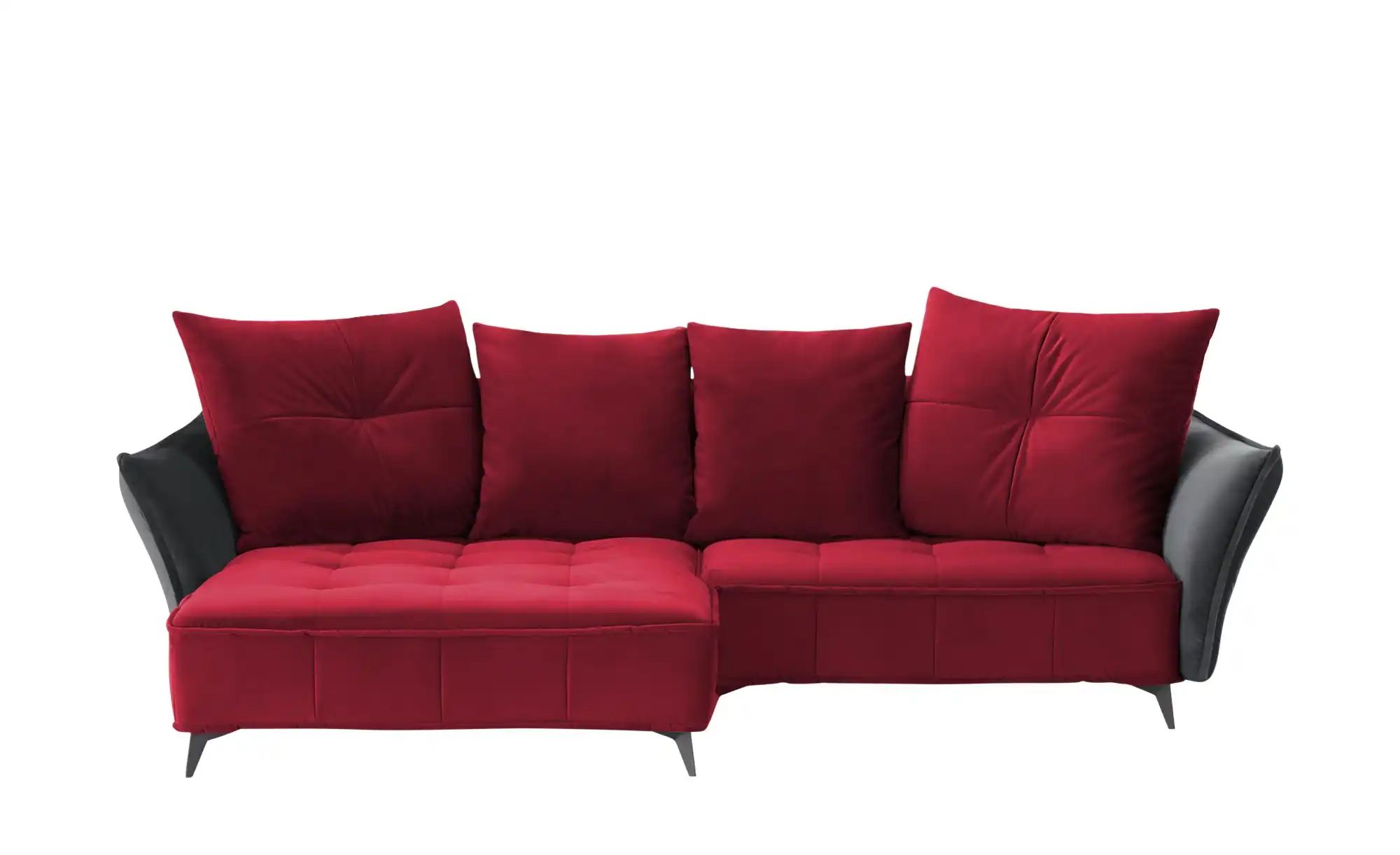 Ecksofa  Crease ¦ rot ¦ Maße (cm): B: 290 H: 80 T: 175 Polstermöbel > Sofas günstig online kaufen