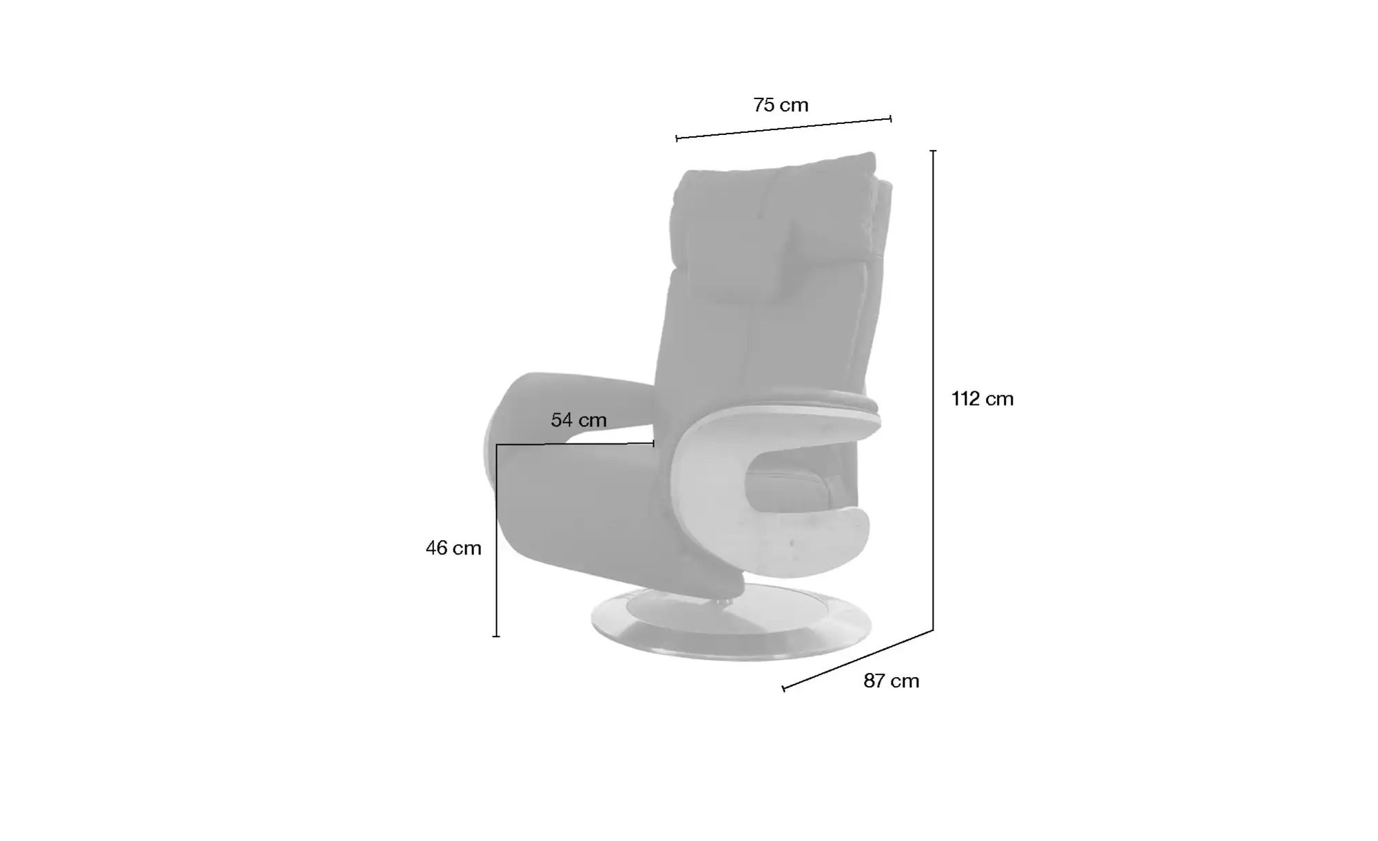 himolla Relaxsessel Mit verschiedenen Funktionen  7818 ¦ braun ¦ Maße (cm): günstig online kaufen