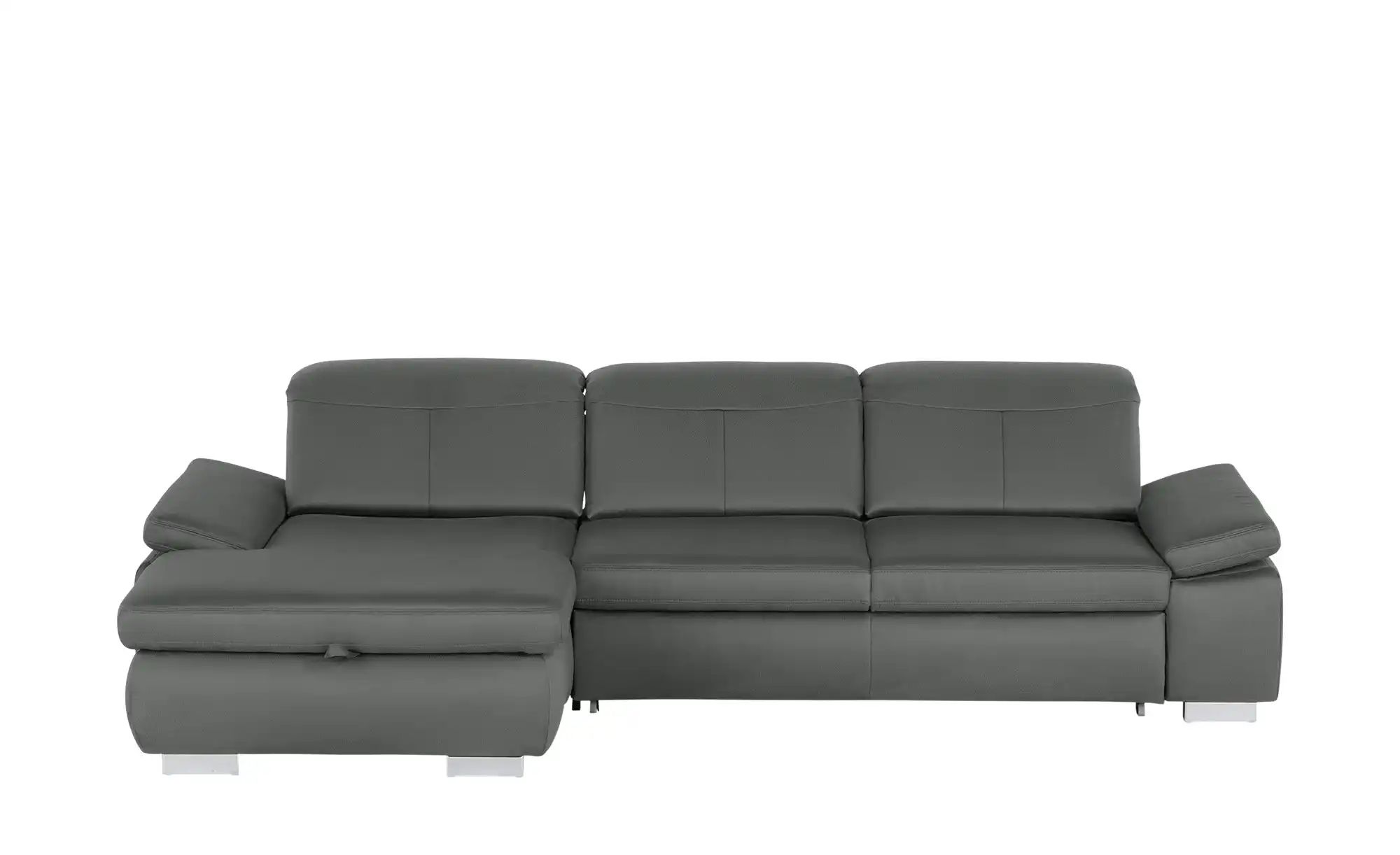 Lounge Collection Ecksofa aus Mikrofaser Kathrin ¦ grau ¦ Maße (cm): B: 309 günstig online kaufen