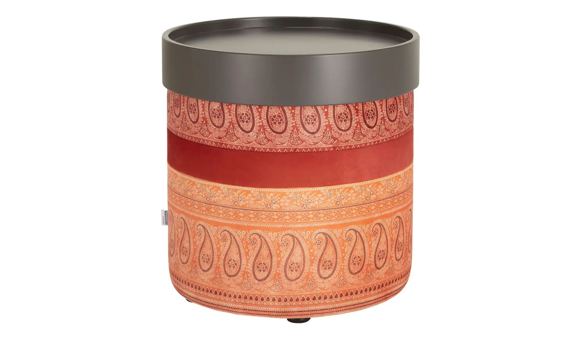 bassetti by SCHRÖNO Pouf  Tinetto ¦ orange ¦ Maße (cm): H: 44  Ø: 43 Polste günstig online kaufen