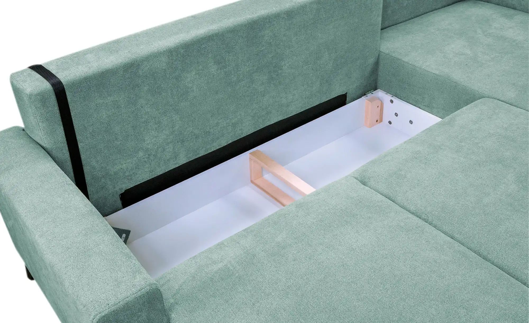 Thumbnail - Ecksofa  Lima ¦ grün ¦ Maße (cm): B: 246 H: 90 T: 169.0 Polstermöbel > Sofas > 3-Sitzer - Höffner
