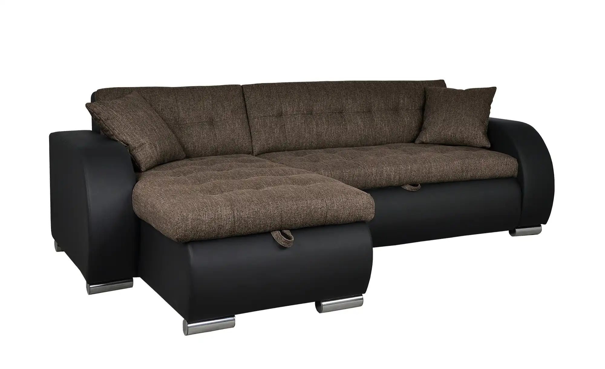 Ecksofa  Aries ¦ braun ¦ Maße (cm): B: 242 H: 80 T: 161 Polstermöbel > Sofa günstig online kaufen