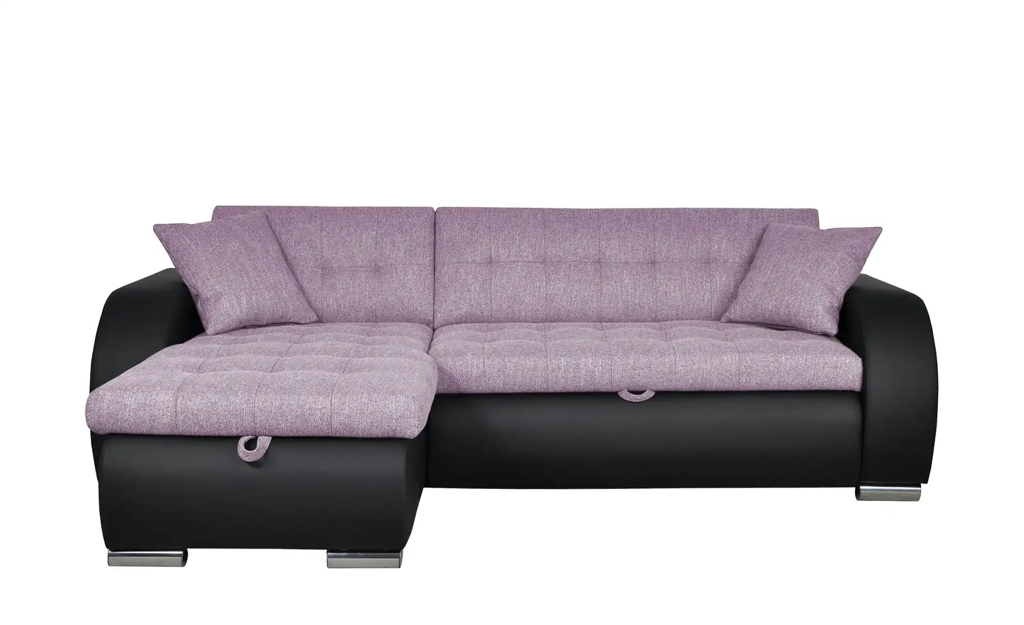 Ecksofa  Aries ¦ lila/violett ¦ Maße (cm): B: 242 H: 80 T: 161 Polstermöbel günstig online kaufen