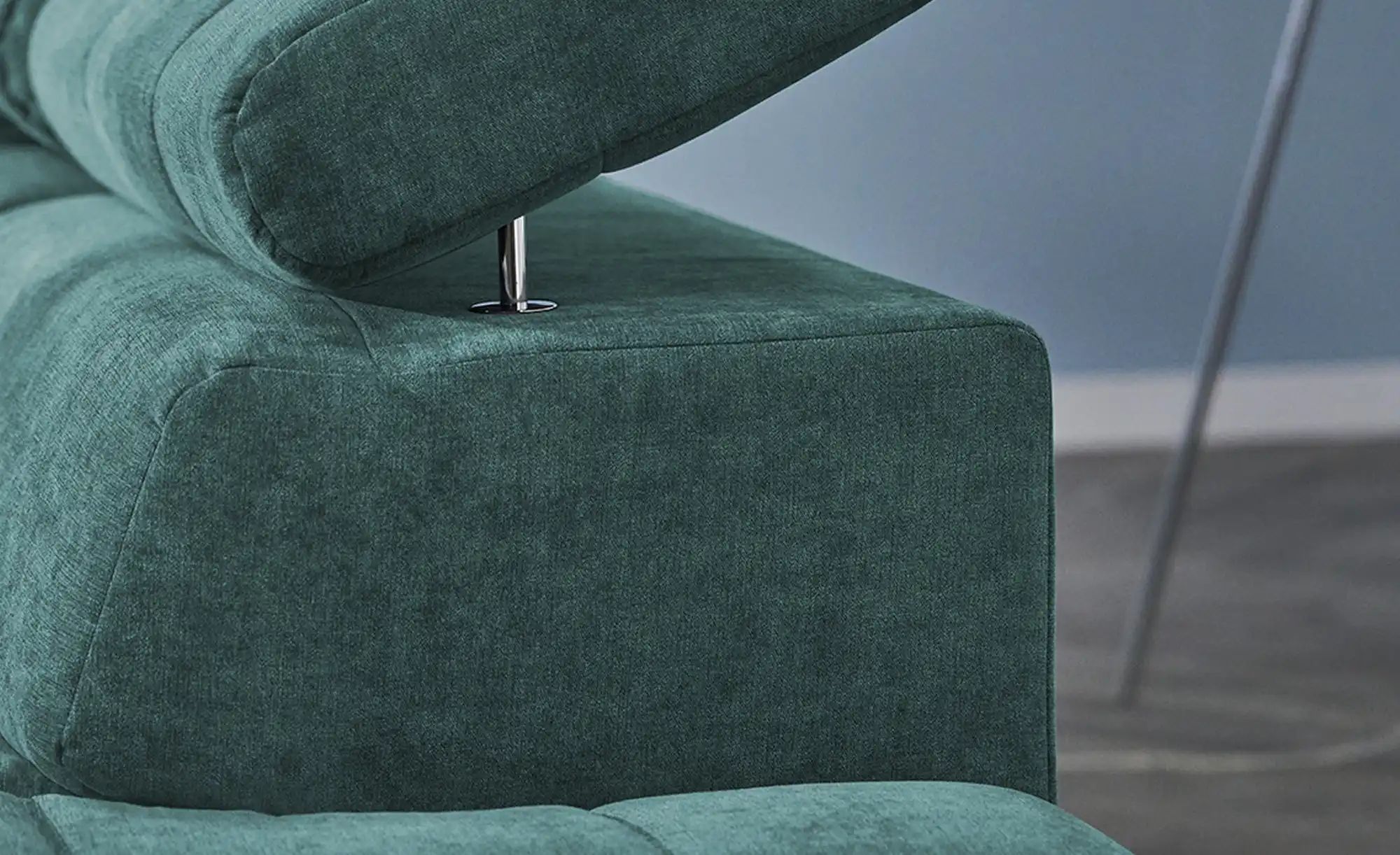 Thumbnail - Ecksofa mit verstellbaren Kopfstützen Arte ¦ türkis/petrol ¦ Maße (cm): B: 284 H: 97 T: 200.0 Polstermöbel > Sofas > Eck...