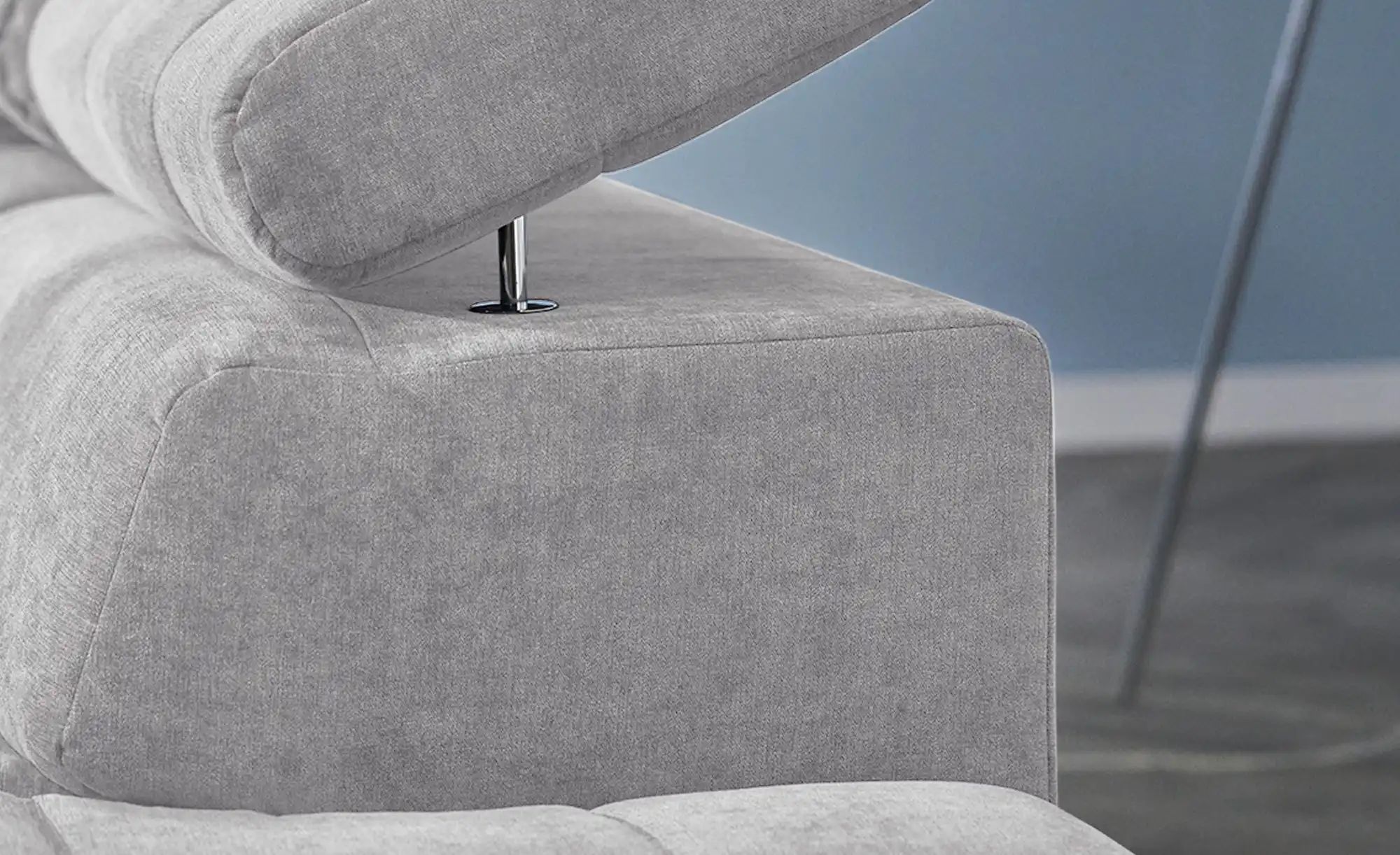 Ecksofa mit verstellbaren Kopfstützen Arte ¦ grau ¦ Maße (cm): B: 284 H: 97 günstig online kaufen