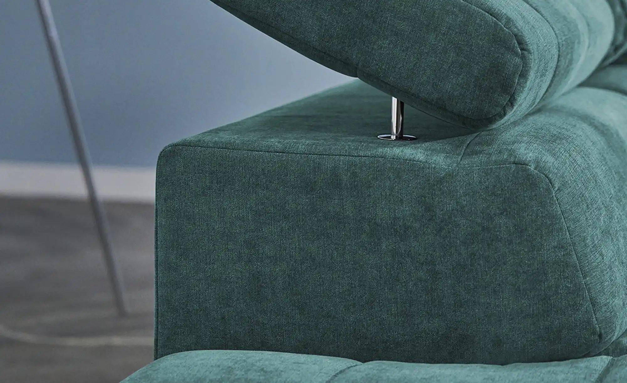 Ecksofa mit verstellbaren Kopfstützen Arte ¦ türkis/petrol ¦ Maße (cm): B: günstig online kaufen