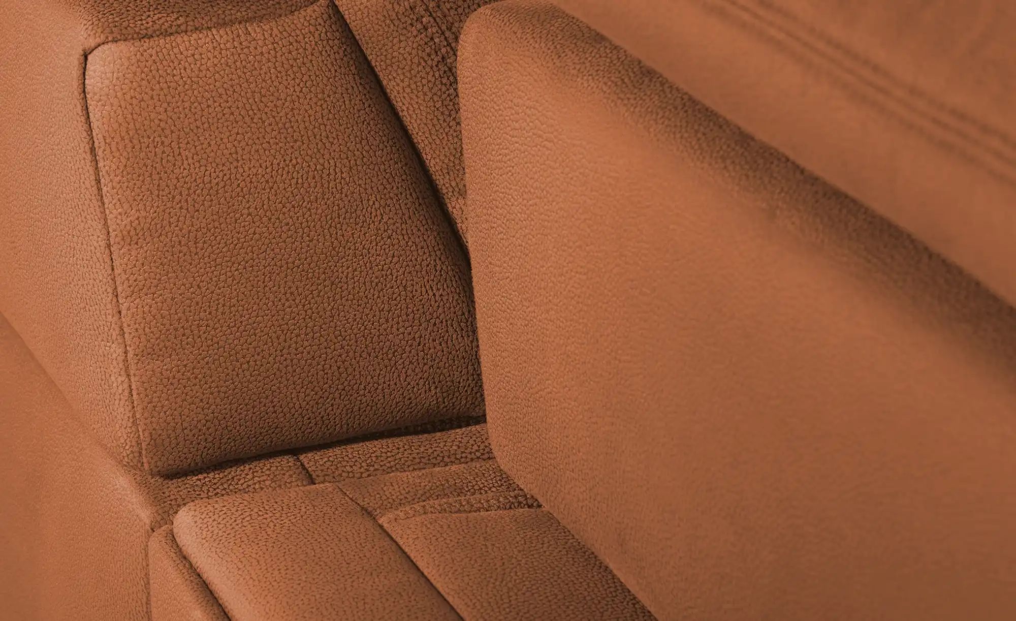 Thumbnail - Lounge Collection Ecksofa aus Mikrofaser Kathrin ¦ orange ¦ Maße (cm): B: 309 H: 85 T: 195.0 Polstermöbel > Sofas > Ecks...