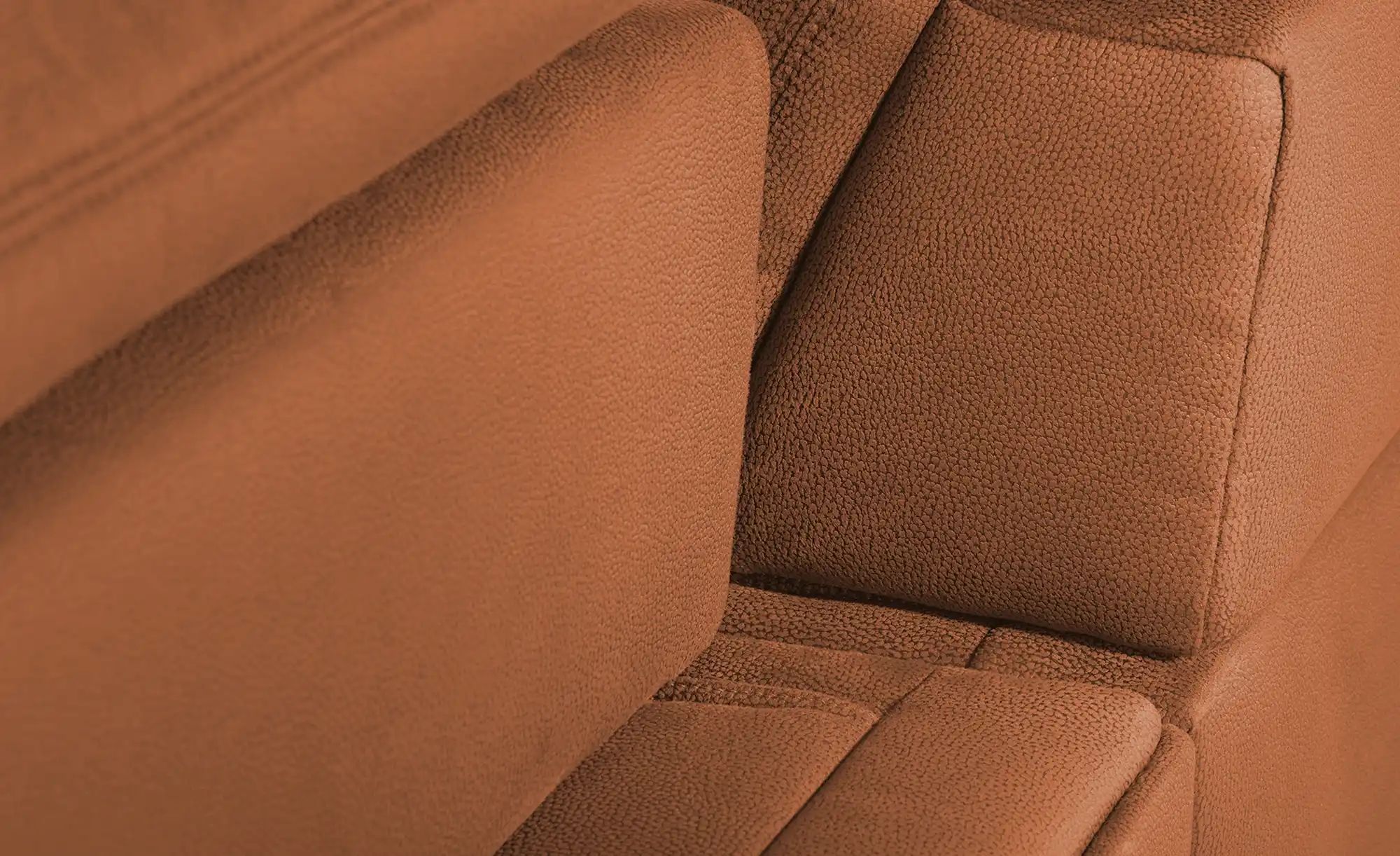 Thumbnail - Lounge Collection Ecksofa aus Mikrofaser Kathrin ¦ orange ¦ Maße (cm): B: 309 H: 85 T: 195.0 Polstermöbel > Sofas > Ecks...