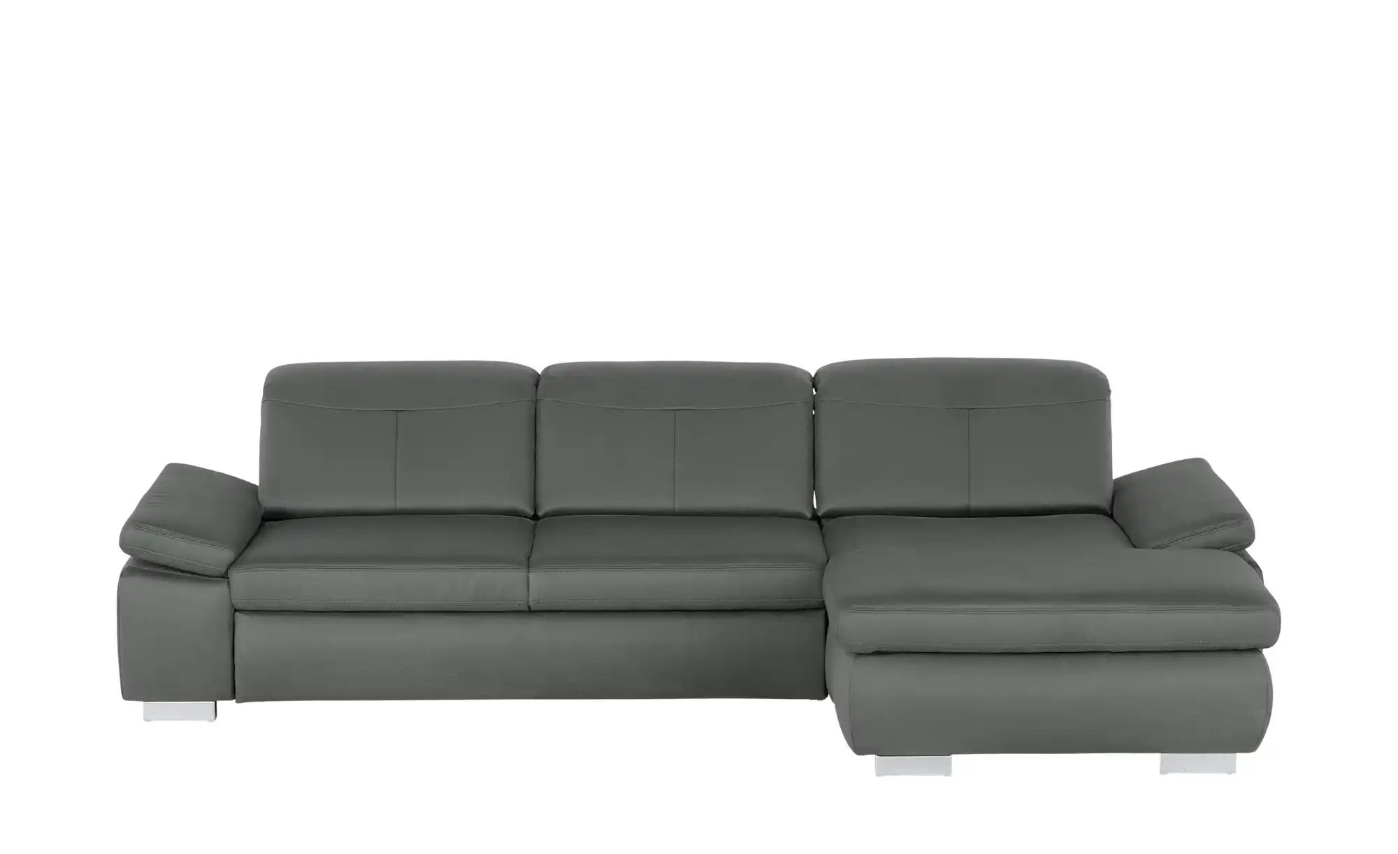 Lounge Collection Ecksofa aus Mikrofaser Kathrin ¦ grau ¦ Maße (cm): B: 309 günstig online kaufen