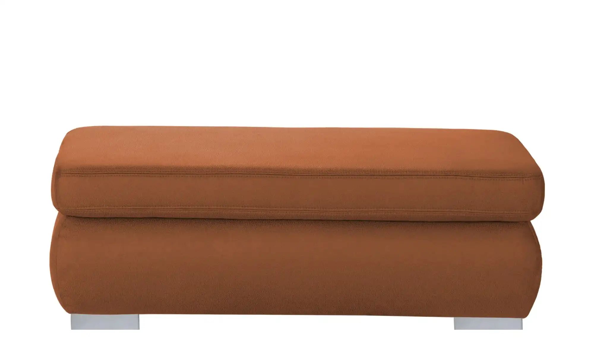 Lounge Collection XXL-Hocker  Kathrin ¦ orange ¦ Maße (cm): B: 129 H: 47 T: günstig online kaufen