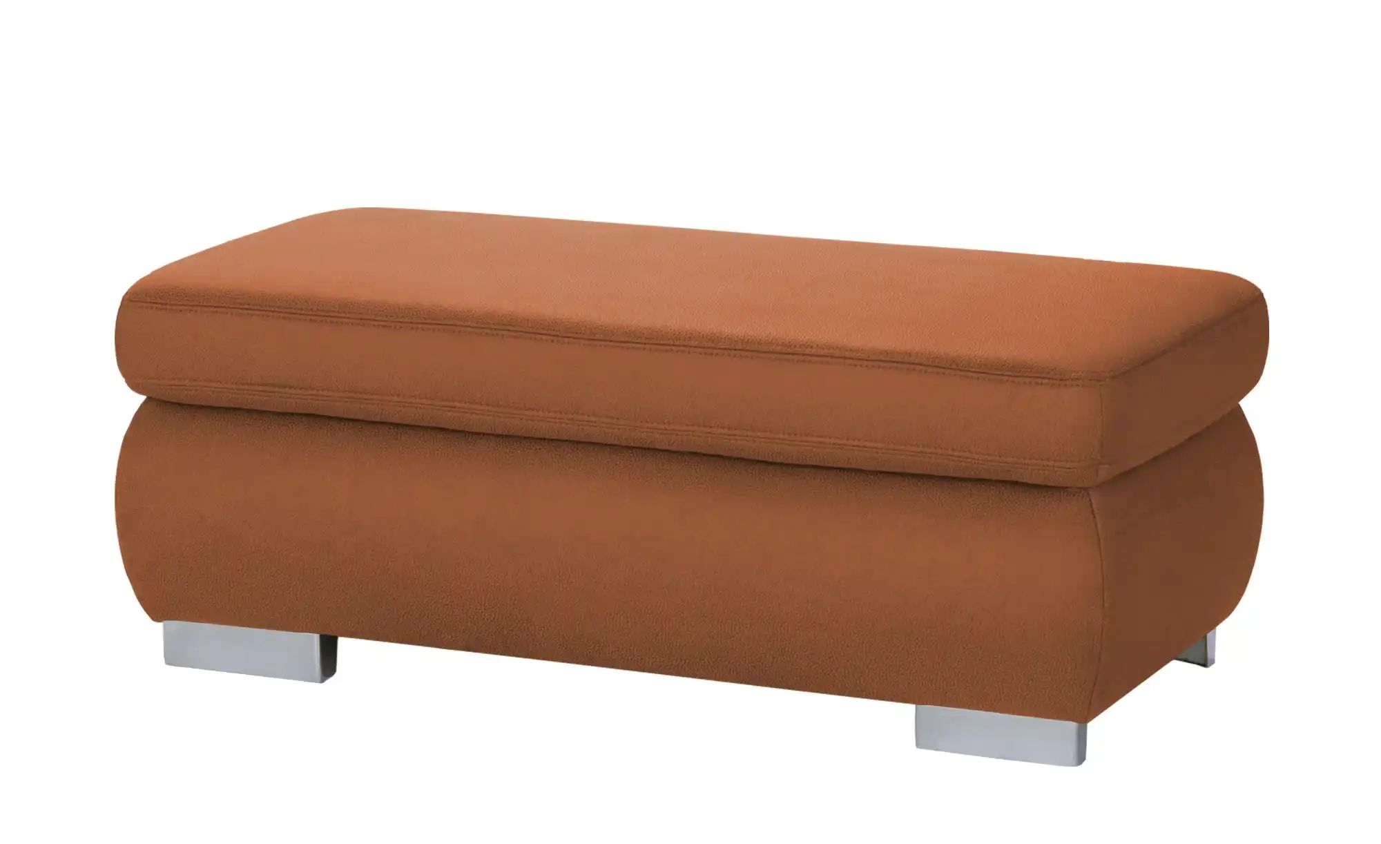 Lounge Collection XXL-Hocker  Kathrin ¦ orange ¦ Maße (cm): B: 129 H: 47 T: günstig online kaufen