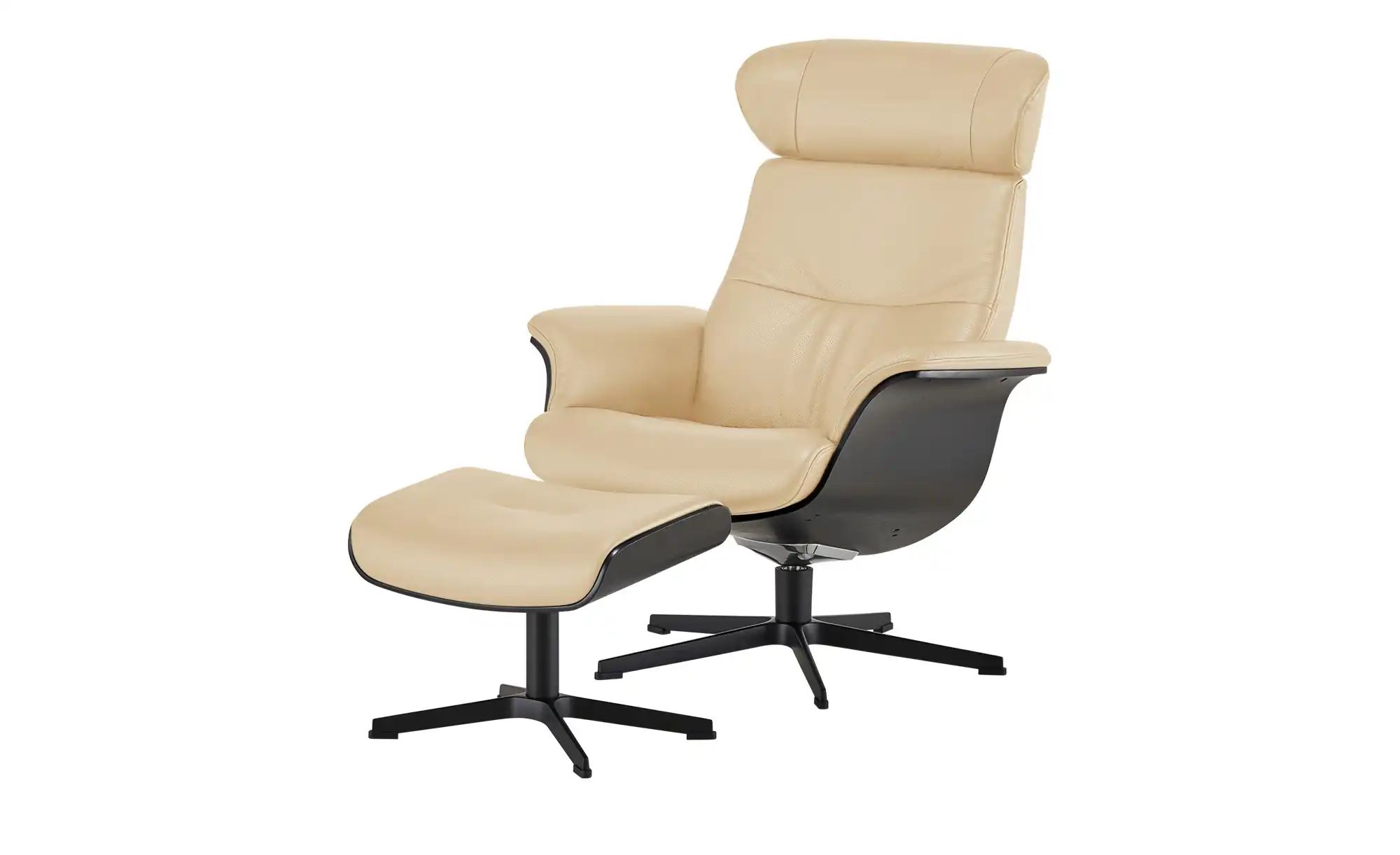 Fernsehsessel Leder Timeout Cream (Creme) Höffner
