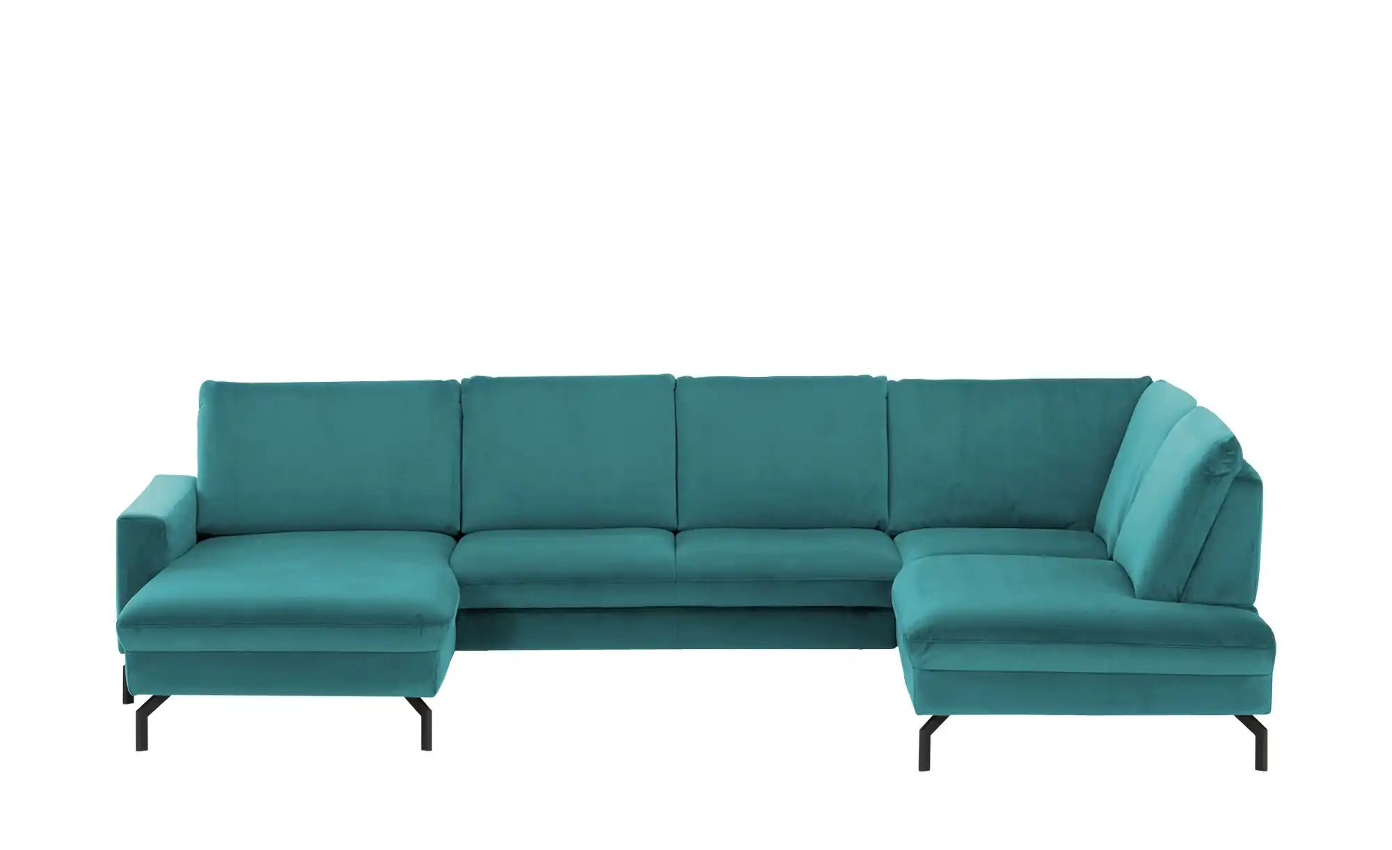 meinSofa Wohnlandschaft  Grace ¦ türkis/petrol ¦ Maße (cm): B: 332 H: 89 T: günstig online kaufen