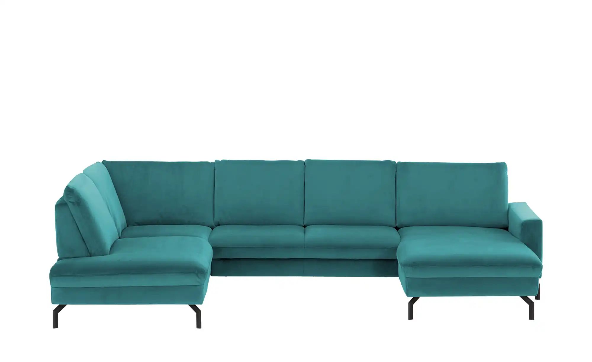 meinSofa Wohnlandschaft  Grace ¦ türkis/petrol ¦ Maße (cm): B: 332 H: 89 T: günstig online kaufen