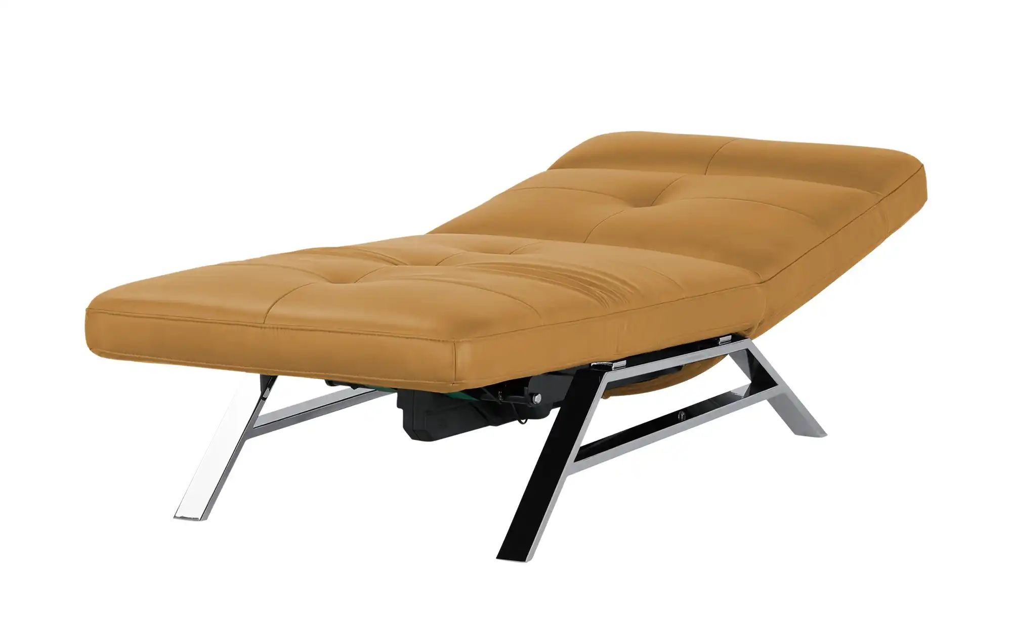 Relaxliege aus Leder Riva Curcuma (GelbBraun)