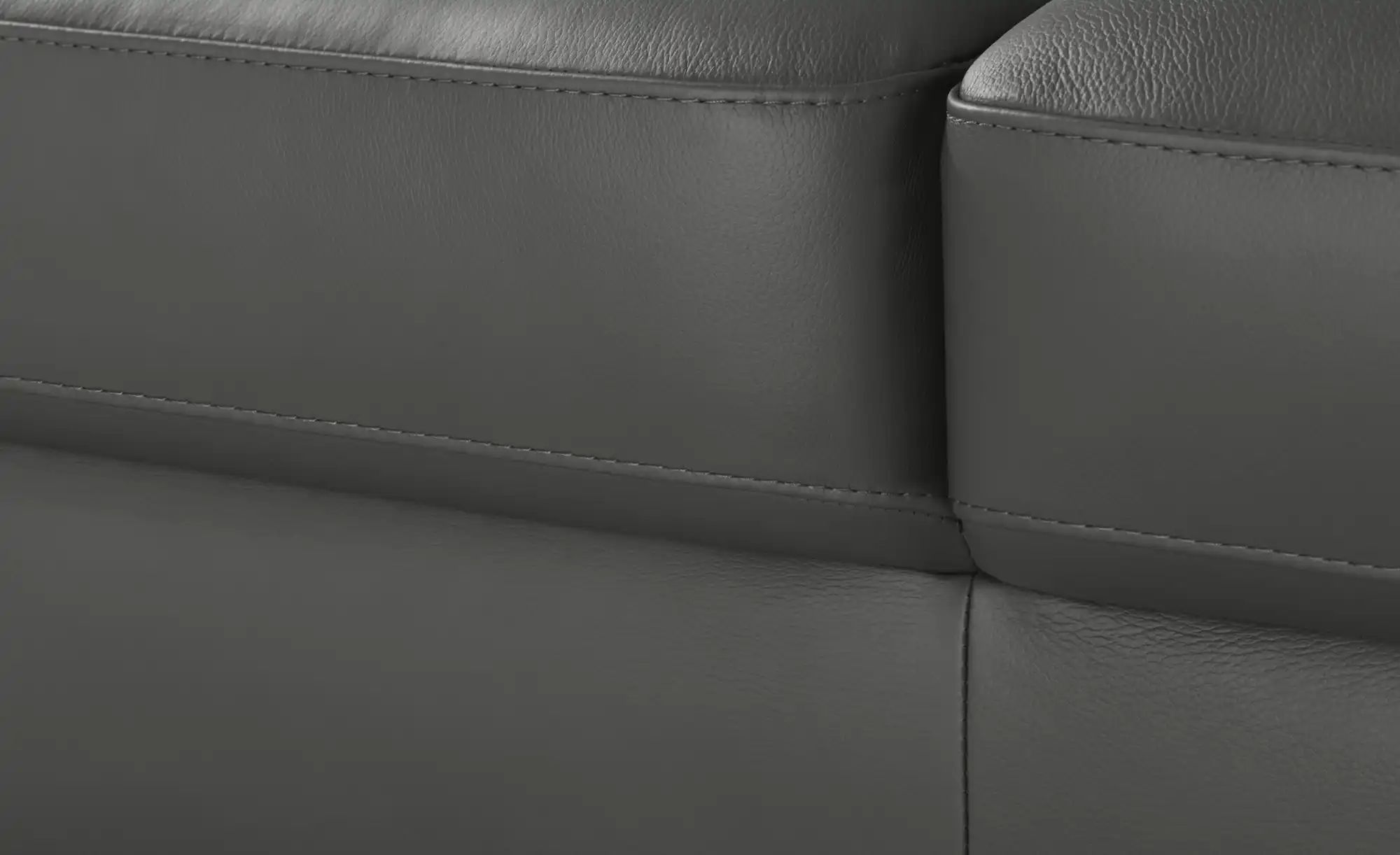 Thumbnail - Recamiere aus Leder Bena ¦ grau ¦ Maße (cm): B: 213 H: 86 T: 97.0 Polstermöbel > Sofas > Einzelsofas - Höffner