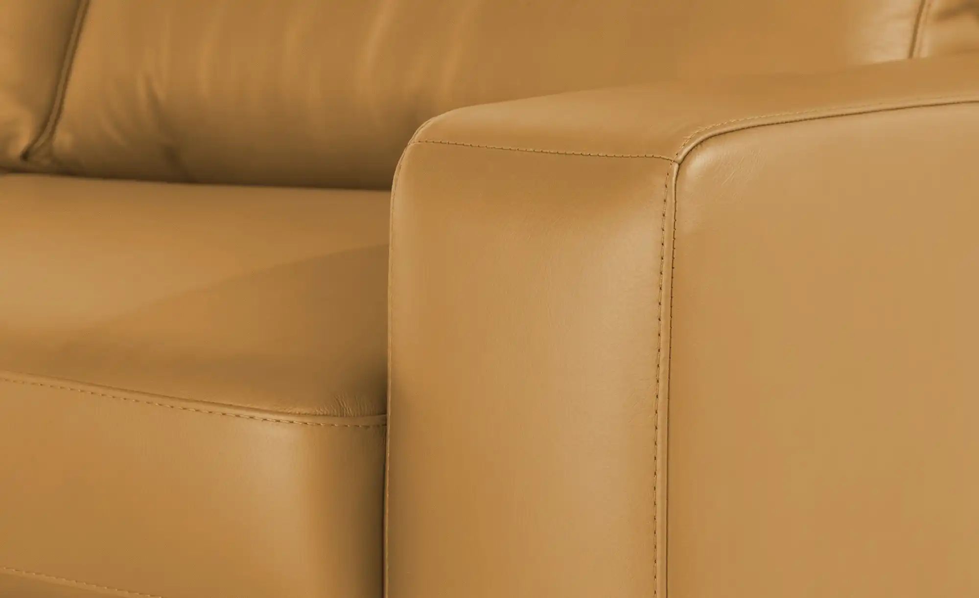 Thumbnail - Recamiere aus Leder Bena ¦ gelb ¦ Maße (cm): B: 213 H: 86 T: 97.0 Polstermöbel > Sofas > Einzelsofas - Höffner