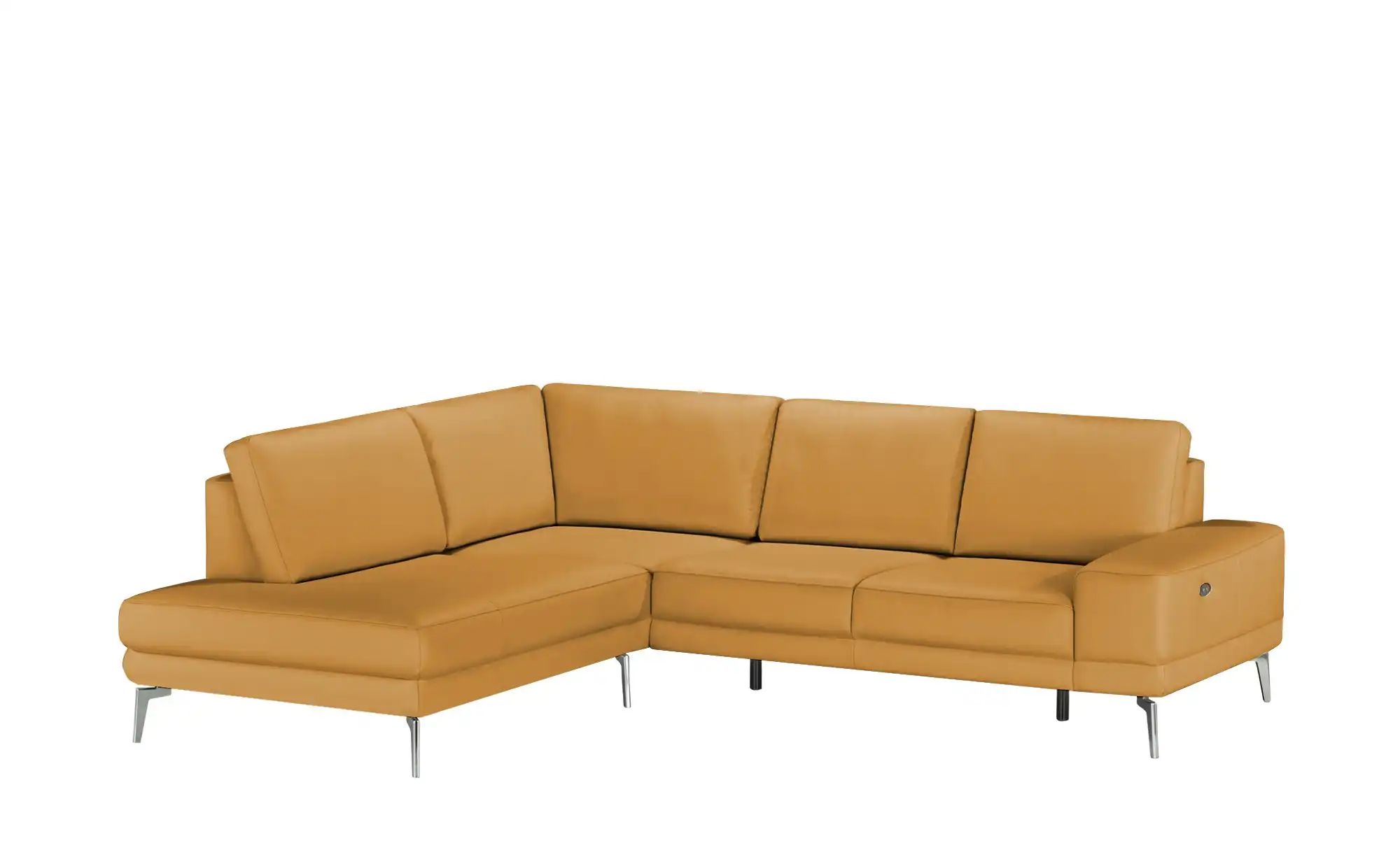 Thumbnail - meinSofa Ecksofa aus Leder Dana ¦ orange ¦ Maße (cm): B: 269 H: 86 T: 222.0 Polstermöbel > Sofas > Ecksofas - Höffner