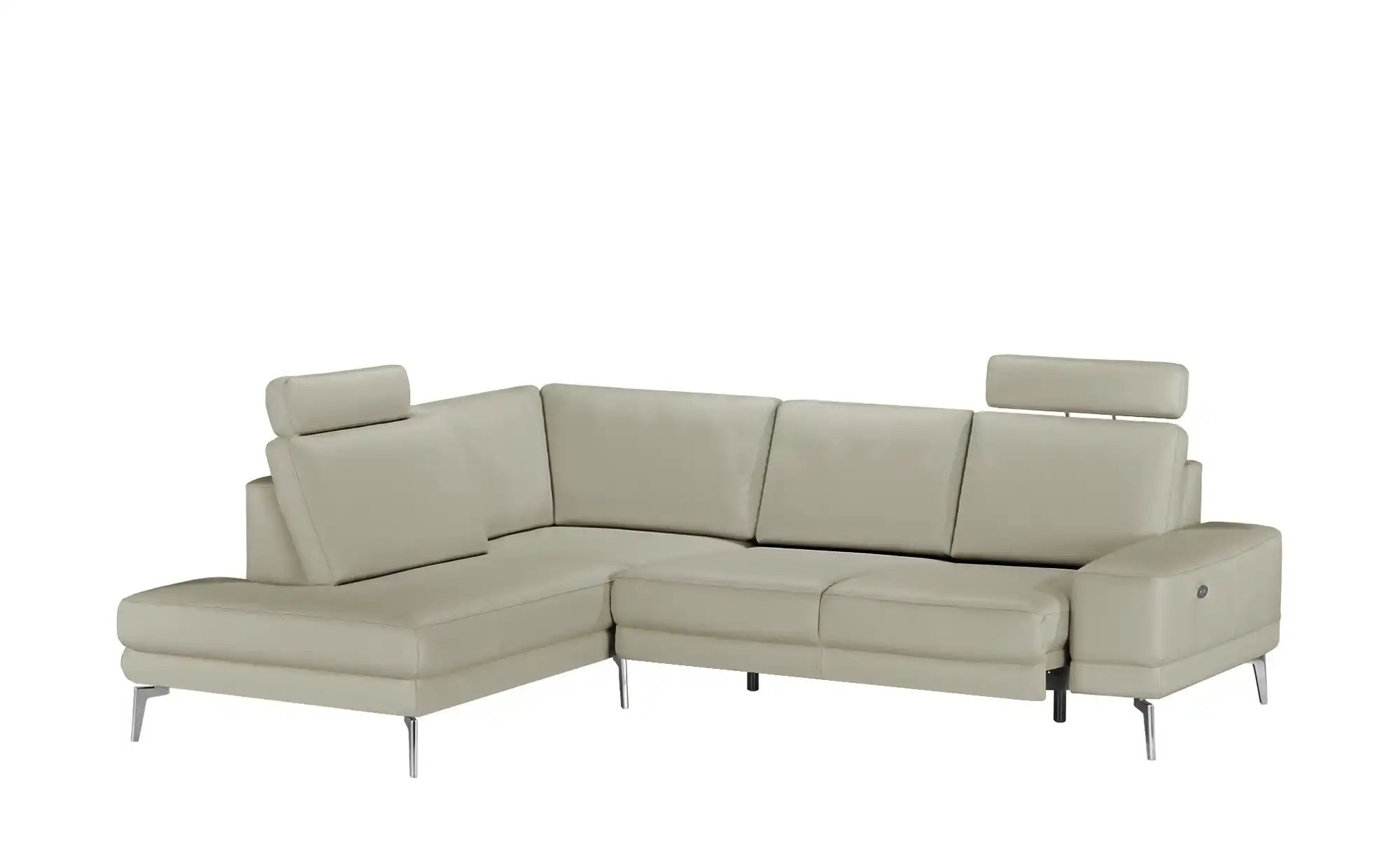 meinSofa Ecksofa aus Leder Dana ¦ grau ¦ Maße (cm): B: 269 H: 86 T: 222 Pol günstig online kaufen