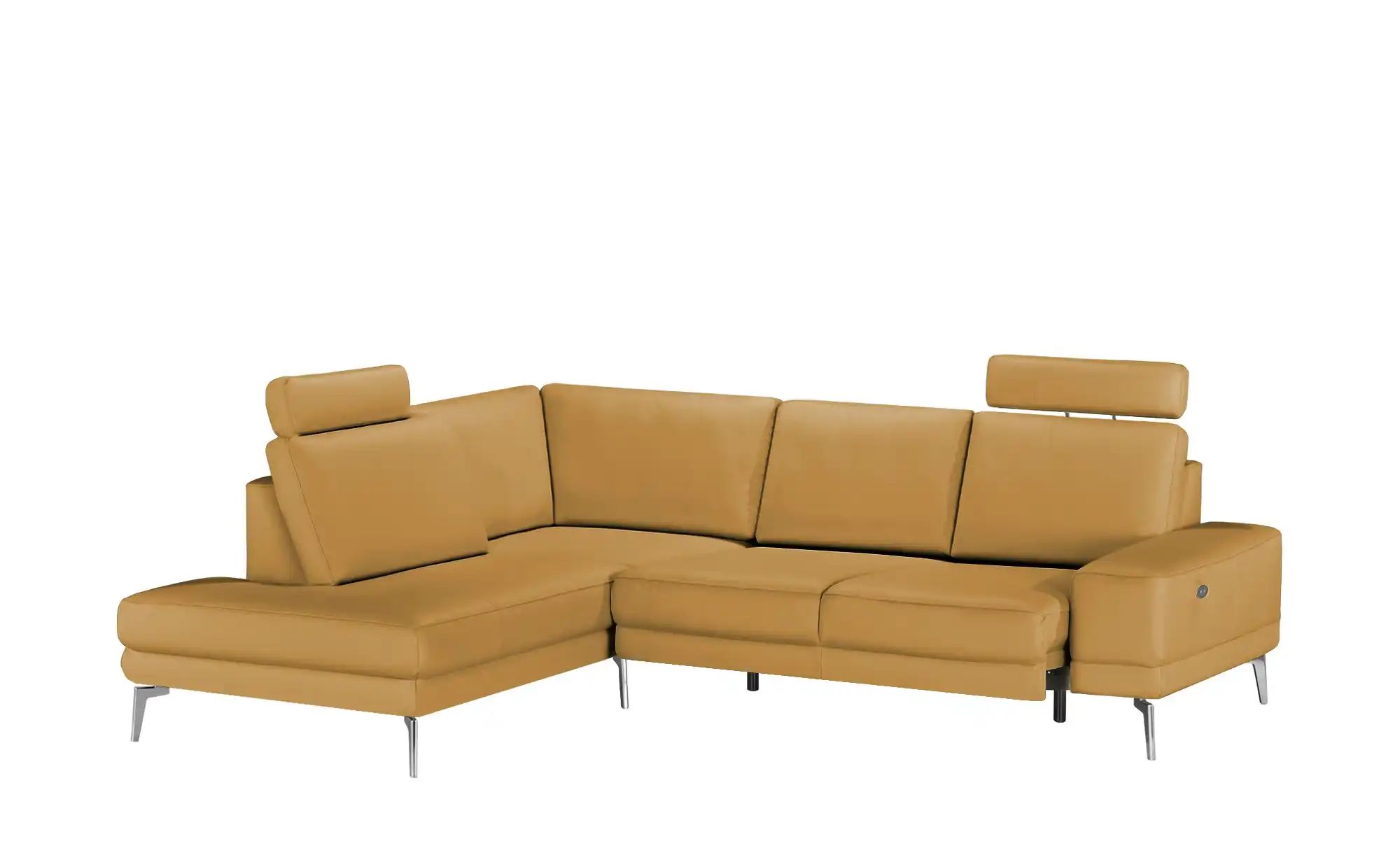 meinSofa Ecksofa aus Leder Dana ¦ gelb ¦ Maße (cm): B: 269 H: 86 T: 222.0 P günstig online kaufen