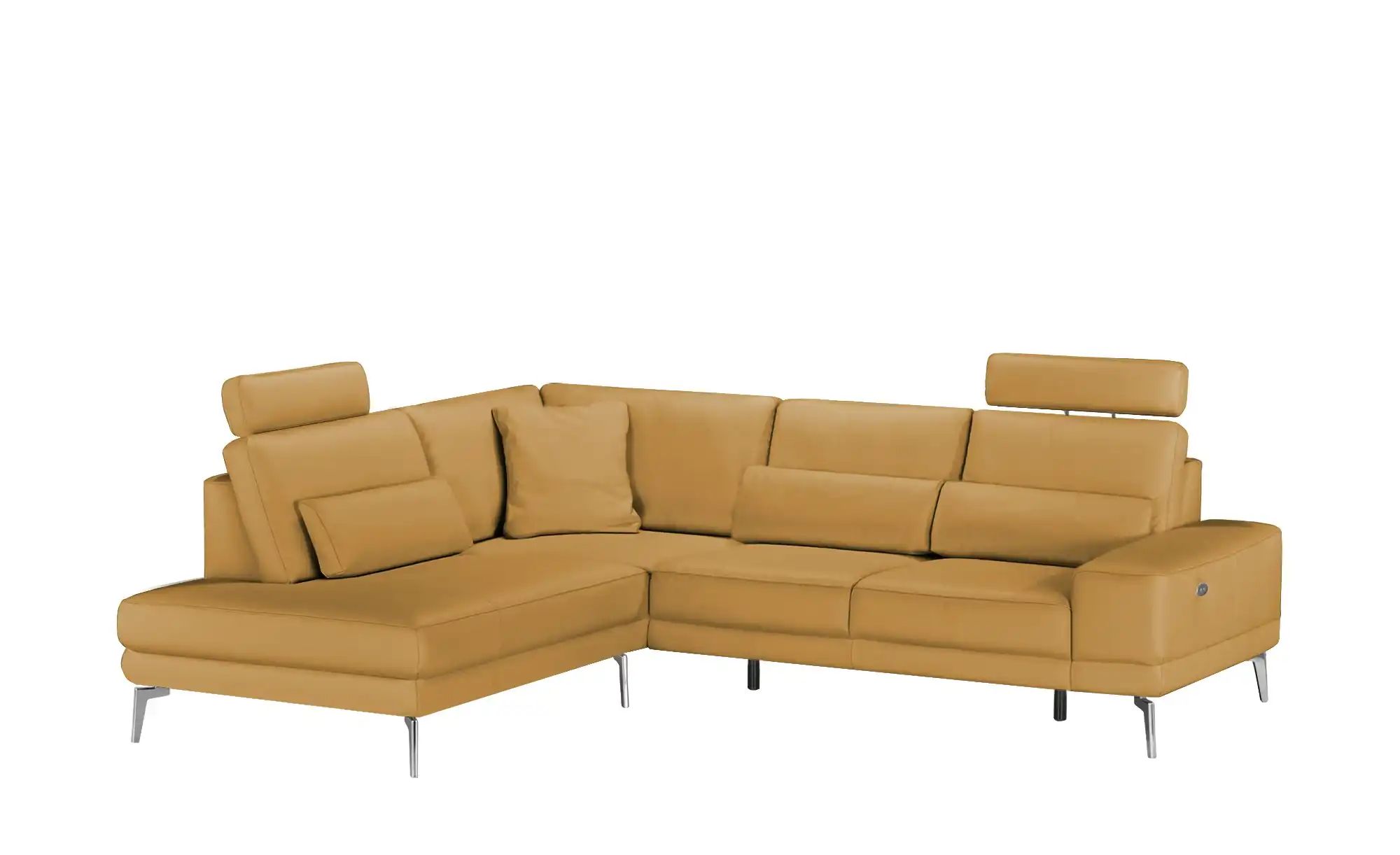 Thumbnail - meinSofa Ecksofa aus Leder Dana ¦ gelb ¦ Maße (cm): B: 269 H: 86 T: 222.0 Polstermöbel > Sofas > Ecksofas - Höffner