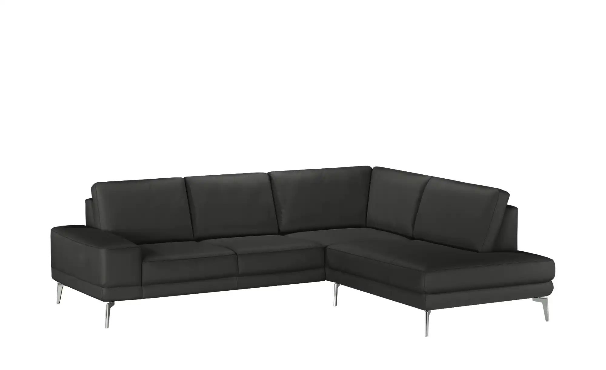 meinSofa Ecksofa aus Leder Dana ¦ schwarz ¦ Maße (cm): B: 269 H: 86 T: 222. günstig online kaufen