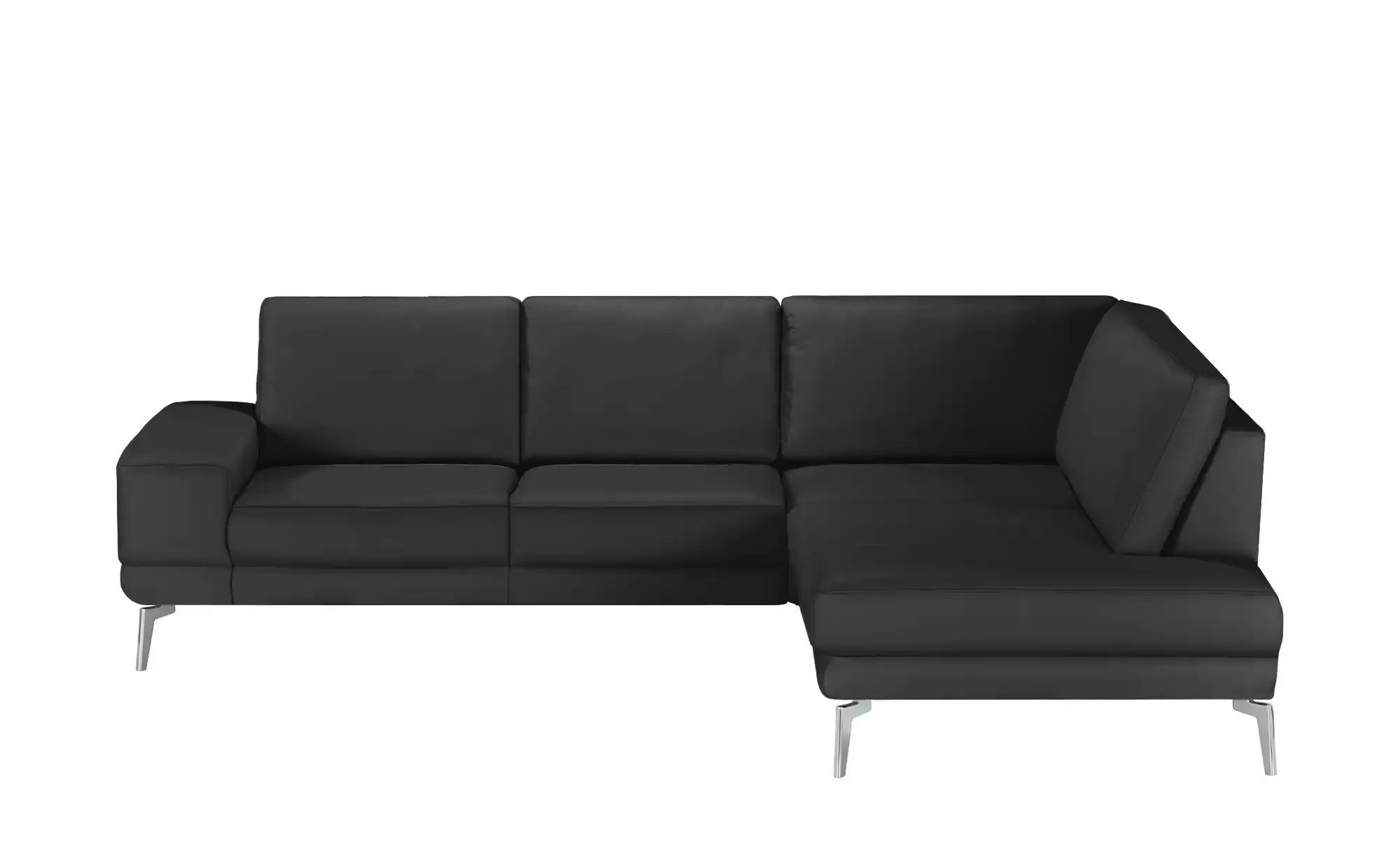 meinSofa Ecksofa aus Leder Dana ¦ schwarz ¦ Maße (cm): B: 269 H: 86 T: 222 günstig online kaufen