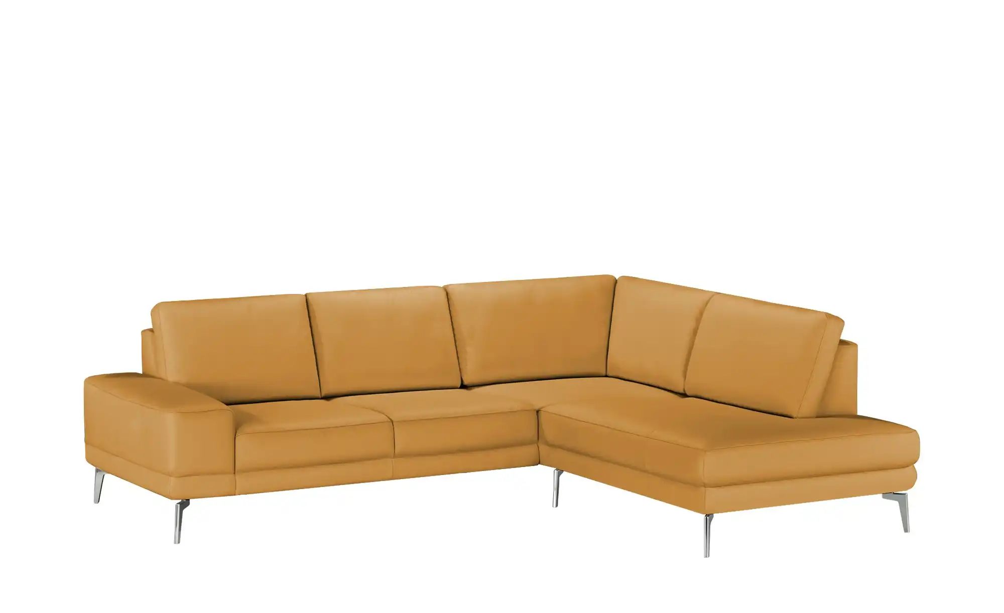 meinSofa Ecksofa aus Leder Dana ¦ orange ¦ Maße (cm): B: 269 H: 86 T: 222 P günstig online kaufen