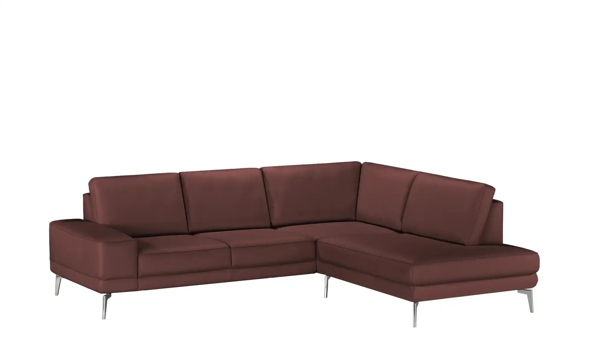 meinSofa Ecksofa aus Leder Dana ¦ rot ¦ Maße (cm): B: 269 H: 86 T: 222 Pols günstig online kaufen