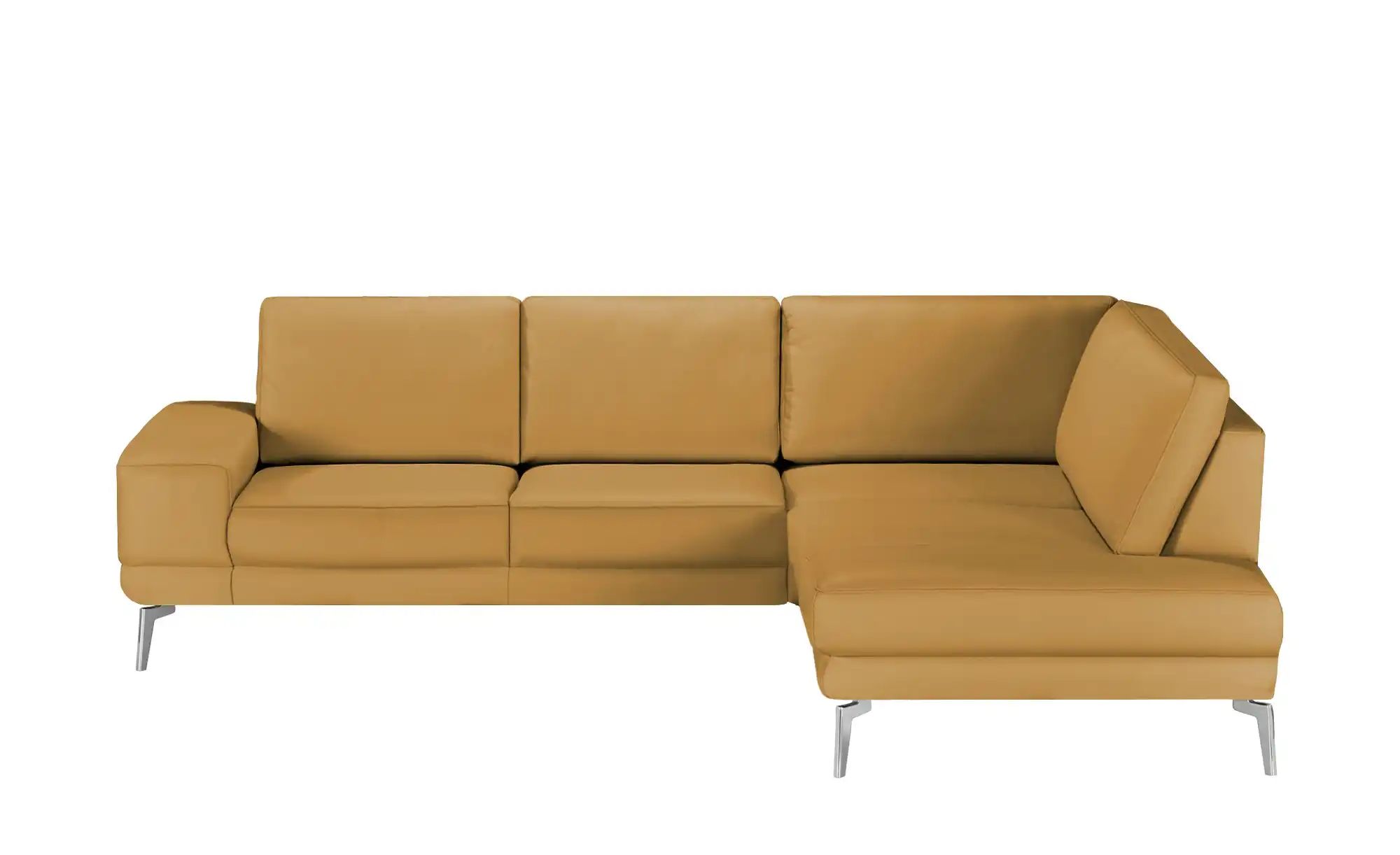 meinSofa Ecksofa aus Leder Dana ¦ gelb ¦ Maße (cm): B: 269 H: 86 T: 222 Pol günstig online kaufen