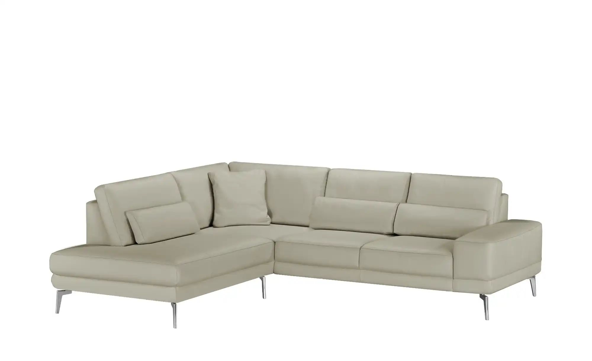 meinSofa Ecksofa aus Leder Dana ¦ grau ¦ Maße (cm): B: 269 H: 86 T: 222 Pol günstig online kaufen