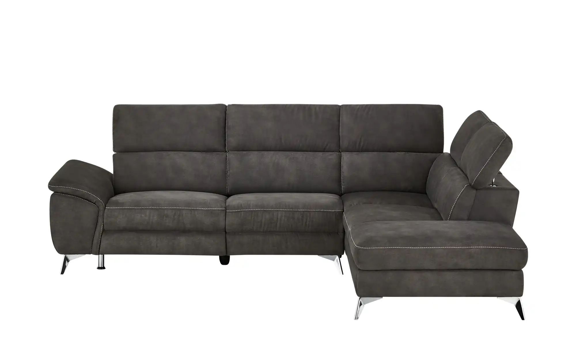 uno Ecksofa mit Relaxfunktion Danae ¦ grau ¦ Maße (cm): B: 282 H: 78 T: 223 günstig online kaufen